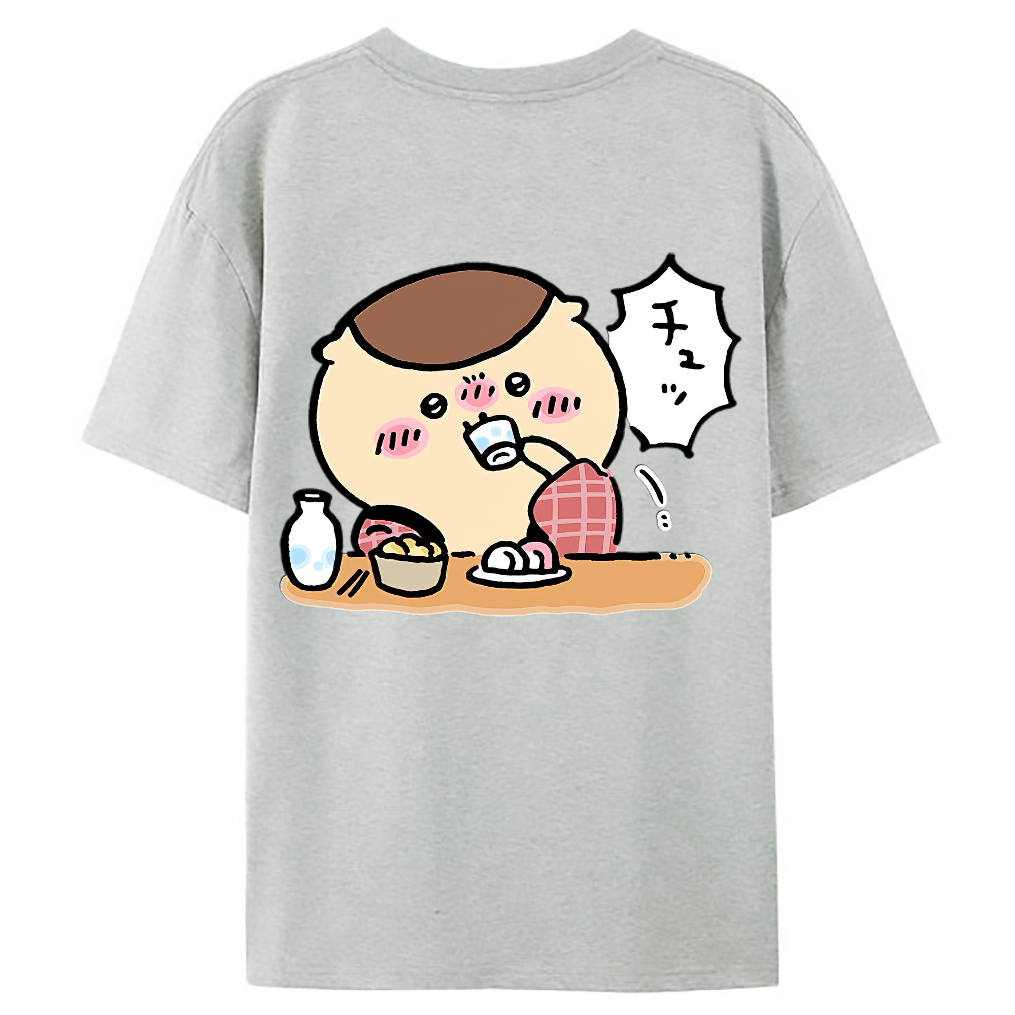 （画像用） ちいかわ くりまんじゅう Chii-kawa kuri manjū レディース半袖Tシャツ(バックプリント)