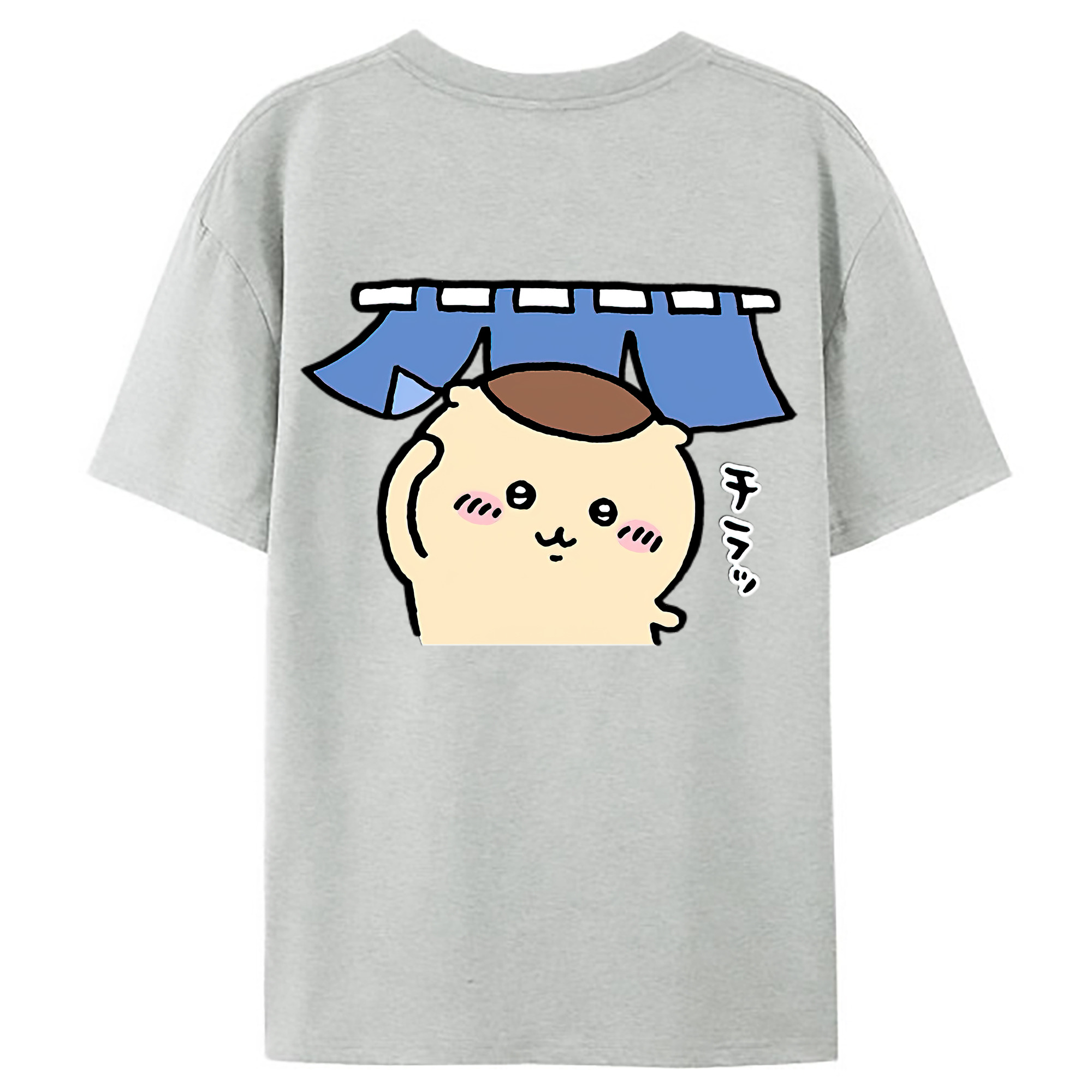 （画像用） ちいかわ くりまんじゅう Chii-kawa kuri manjū レディース半袖Tシャツ(バックプリント)