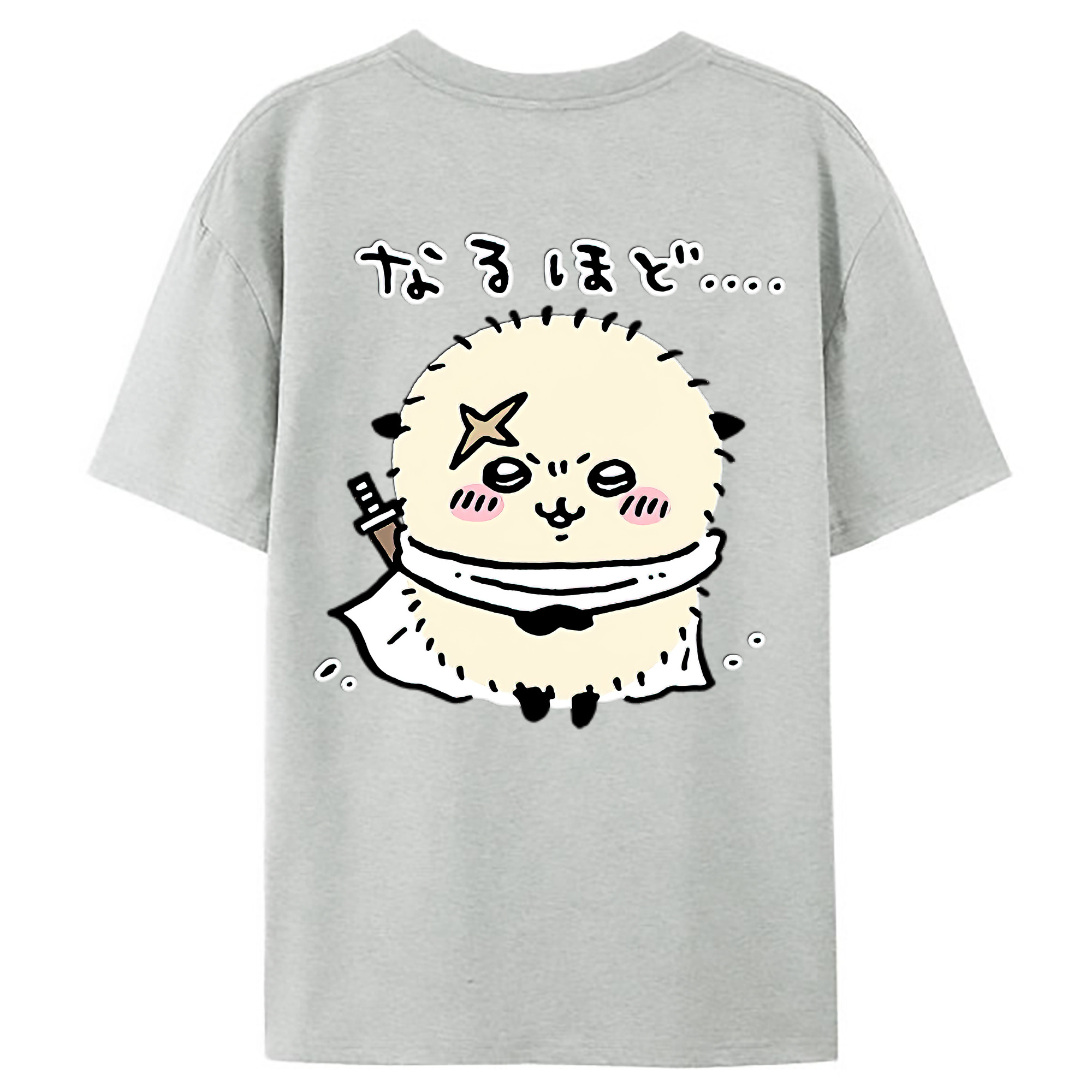 （画像用） ちいかわ ラッコ Chii-kawa Sea otter レディース半袖Tシャツ(バックプリント)