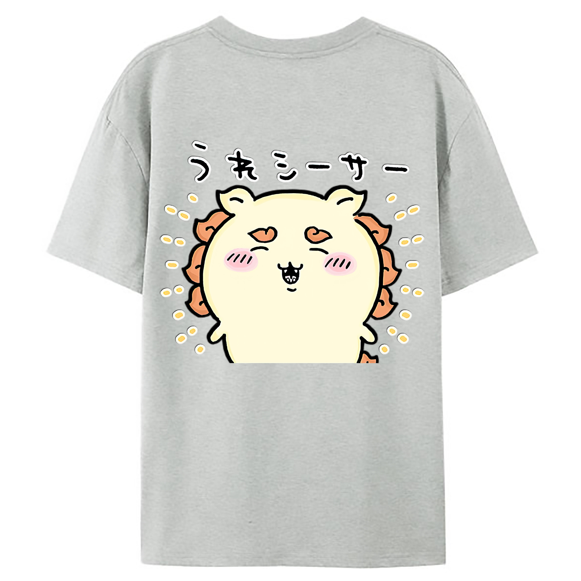 （画像用） ちいかわ シーサー Chii-kawa Shisa レディース半袖Tシャツ(バックプリント)