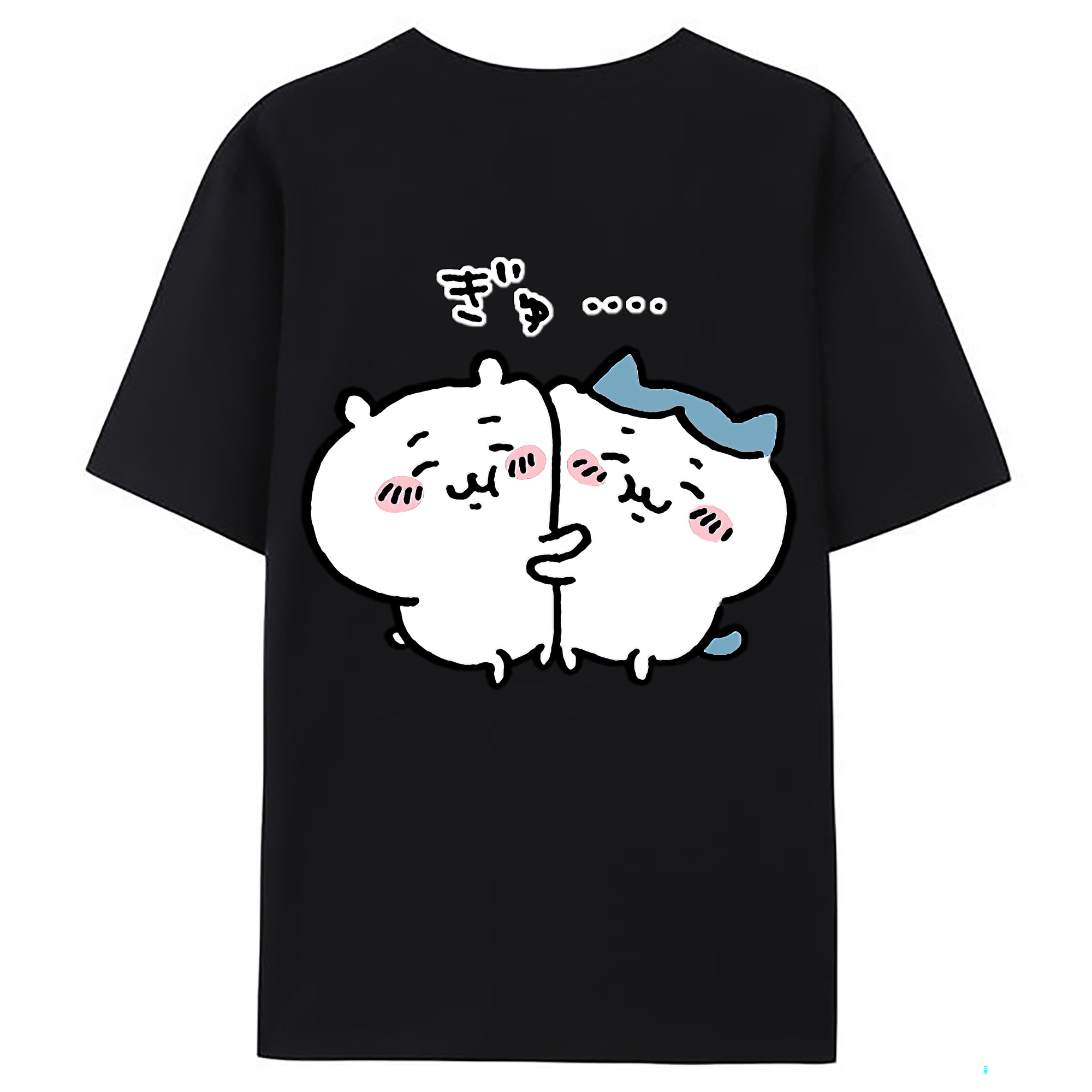 （画像用） ちいかわ ハチワレ Chii-kawa hachiware レディース半袖Tシャツ(バックプリント)