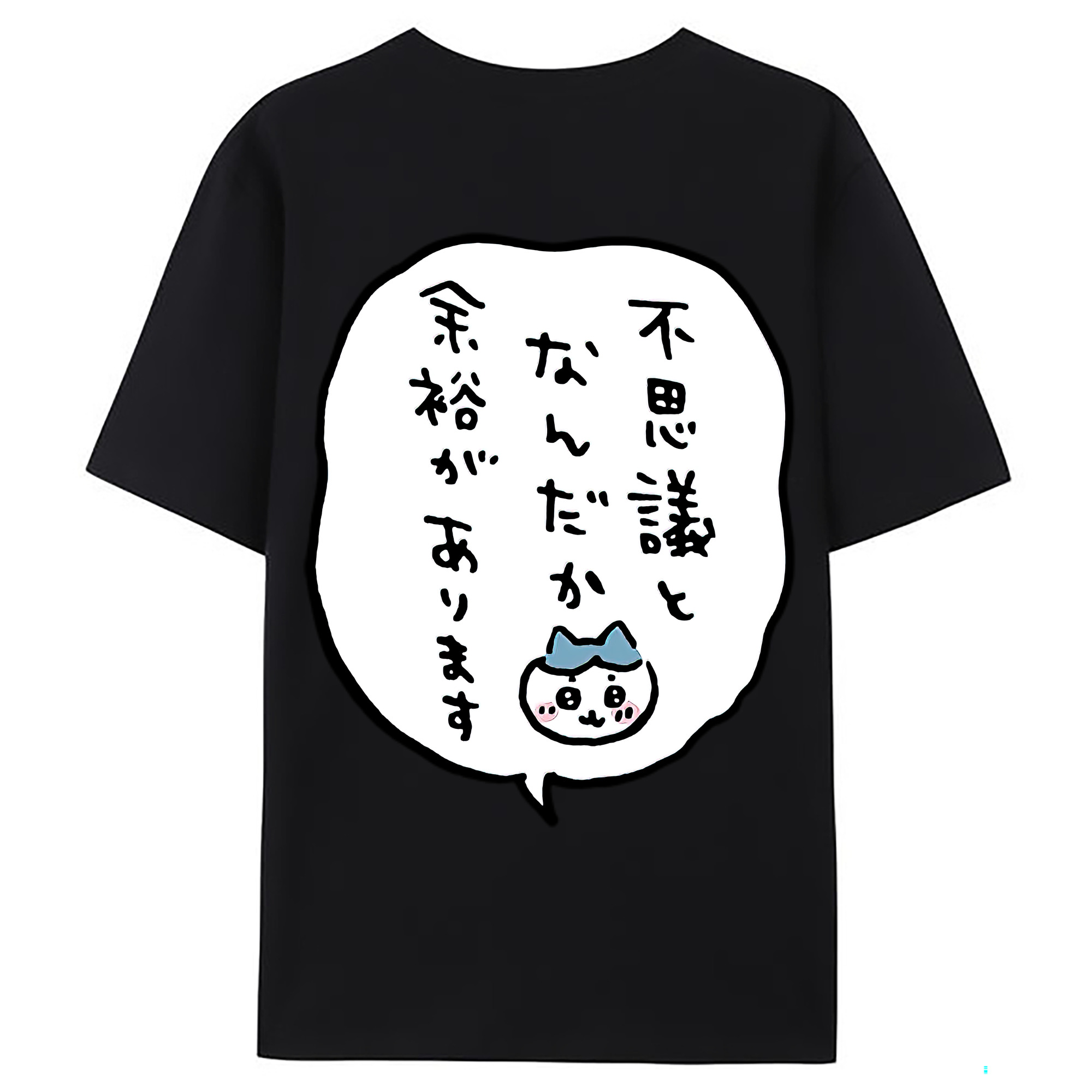 （画像用） ちいかわ ハチワレ Chii-kawa hachiware レディース半袖Tシャツ(バックプリント)