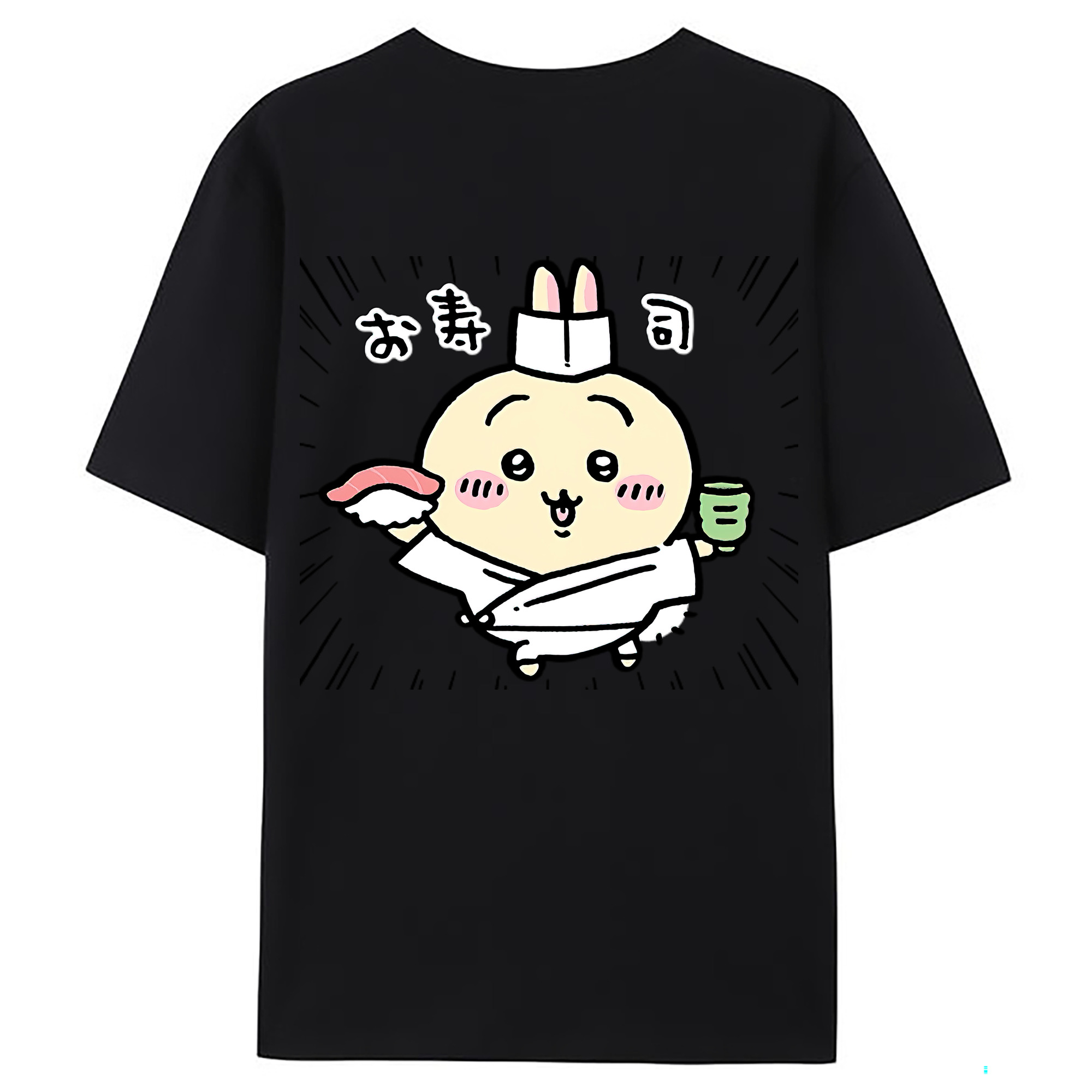 （画像用） ちいかわ うさぎ Chii-kawa usagi レディース半袖Tシャツ(バックプリント)