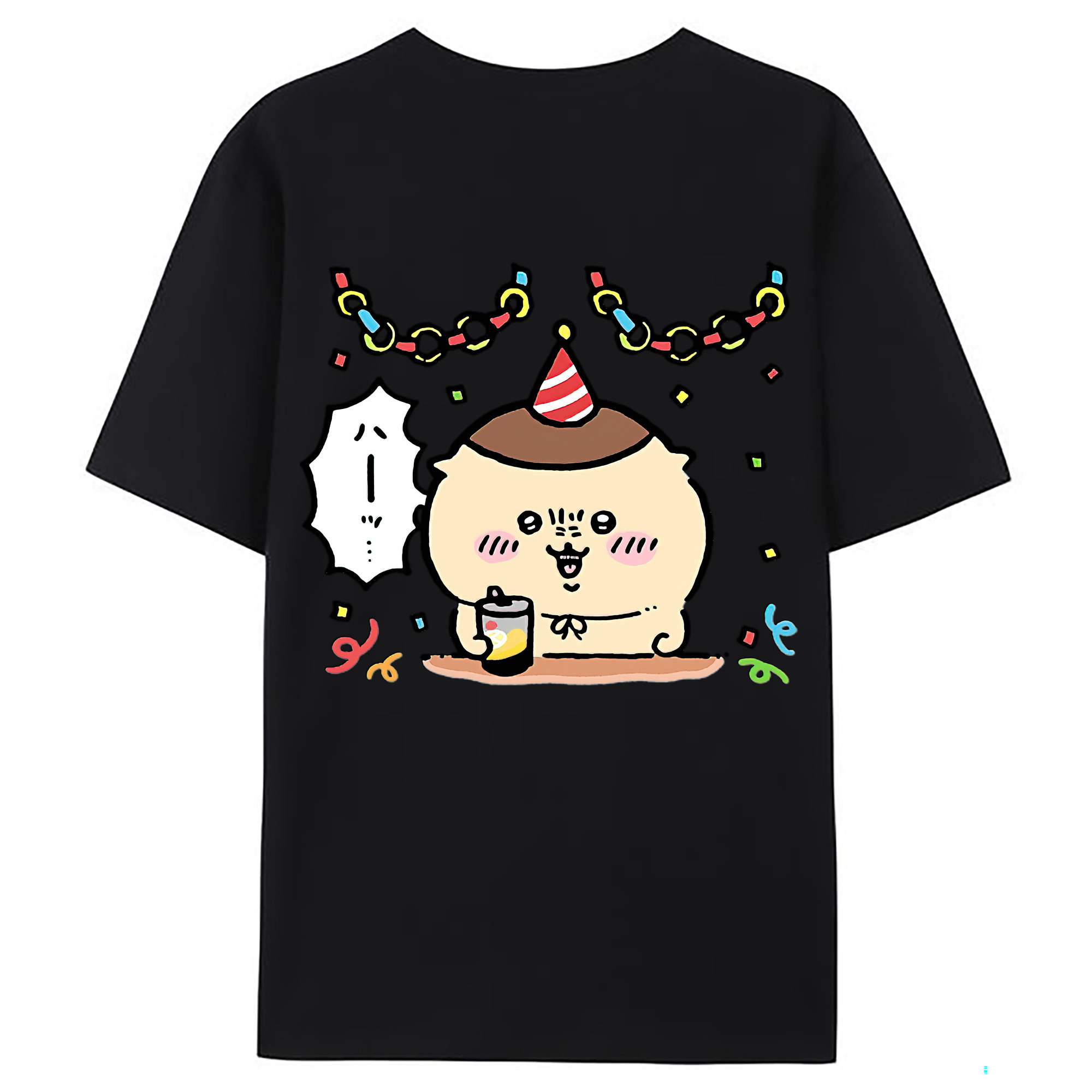 （画像用） ちいかわ くりまんじゅう Chii-kawa kuri manjū レディース半袖Tシャツ(バックプリント)