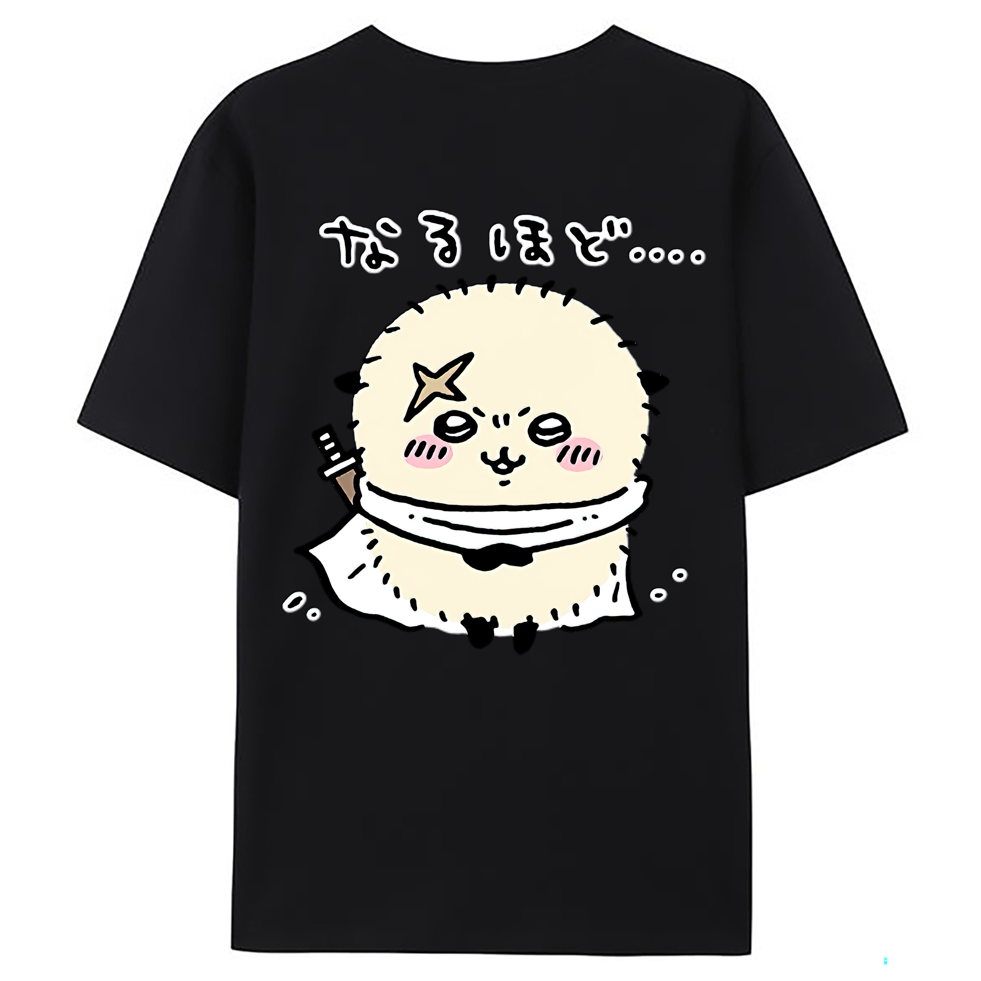 （画像用） ちいかわ ラッコ Chii-kawa Sea otter レディース半袖Tシャツ(バックプリント)