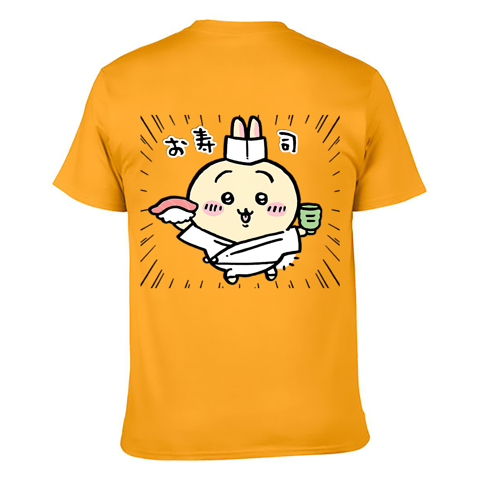 （画像用） ちいかわ うさぎ Chii-kawa usagi レディース半袖Tシャツ(バックプリント)