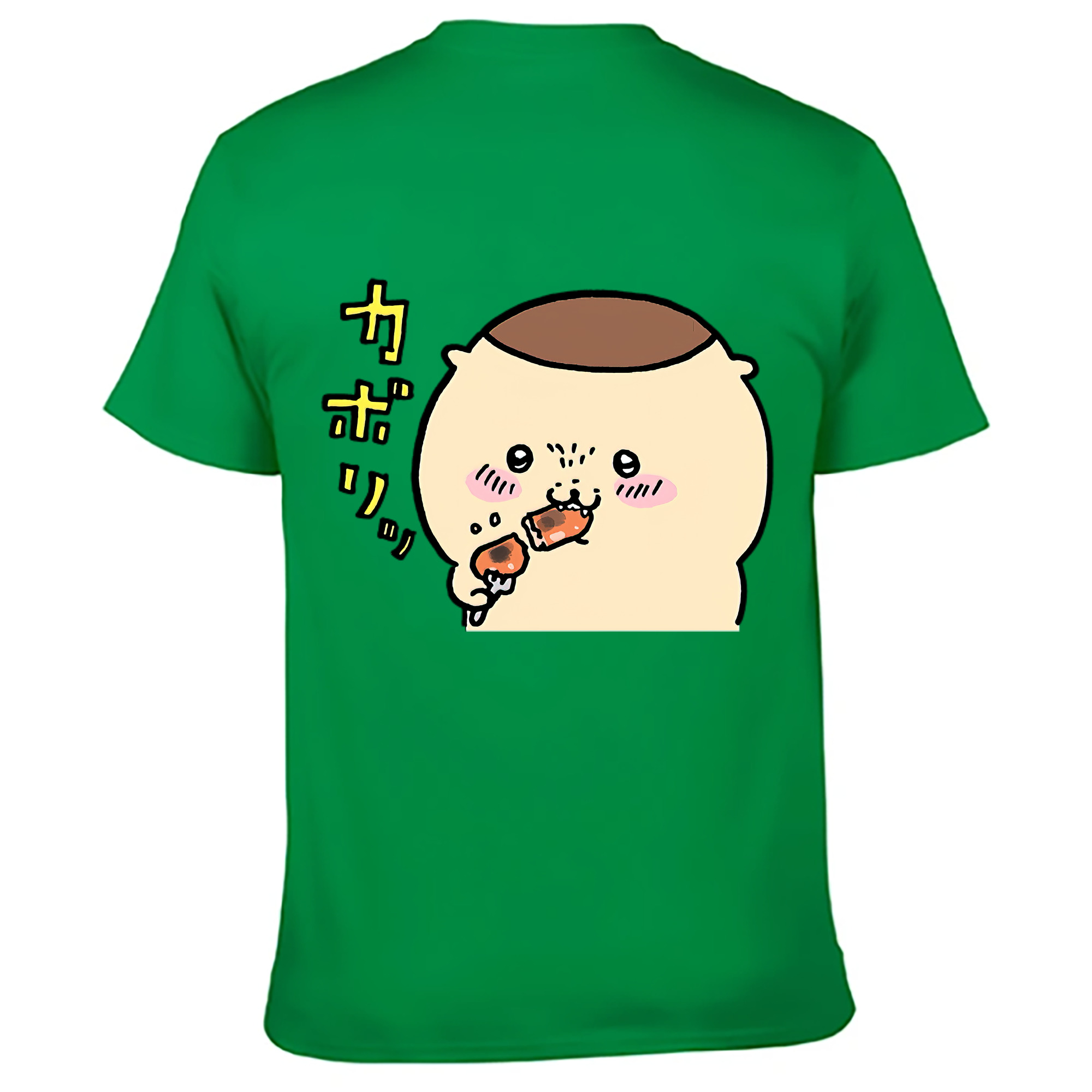 （画像用） ちいかわ くりまんじゅう Chii-kawa kuri manjū レディース半袖Tシャツ(バックプリント)