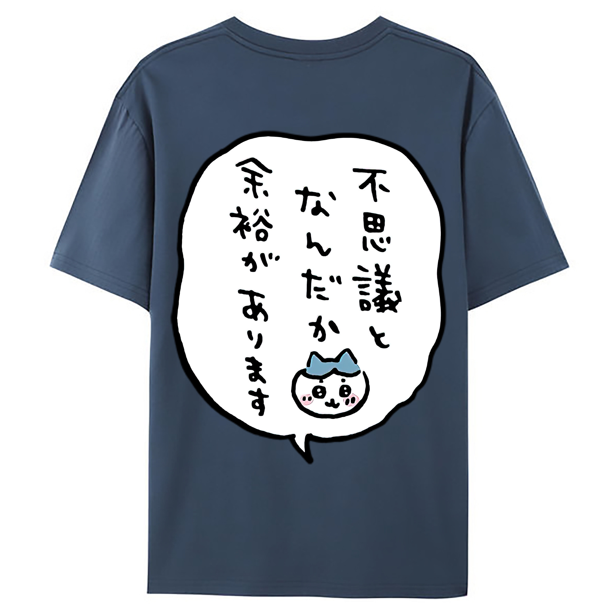 （画像用） ちいかわ ハチワレ Chii-kawa hachiware レディース半袖Tシャツ(バックプリント)