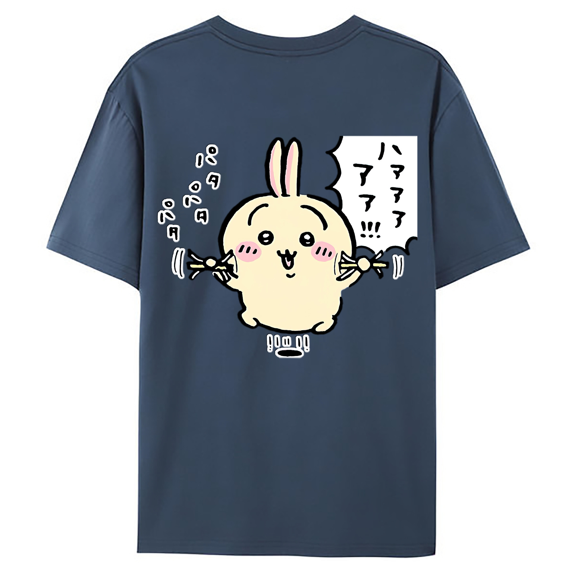 （画像用） ちいかわ うさぎ Chii-kawa usagi レディース半袖Tシャツ(バックプリント)