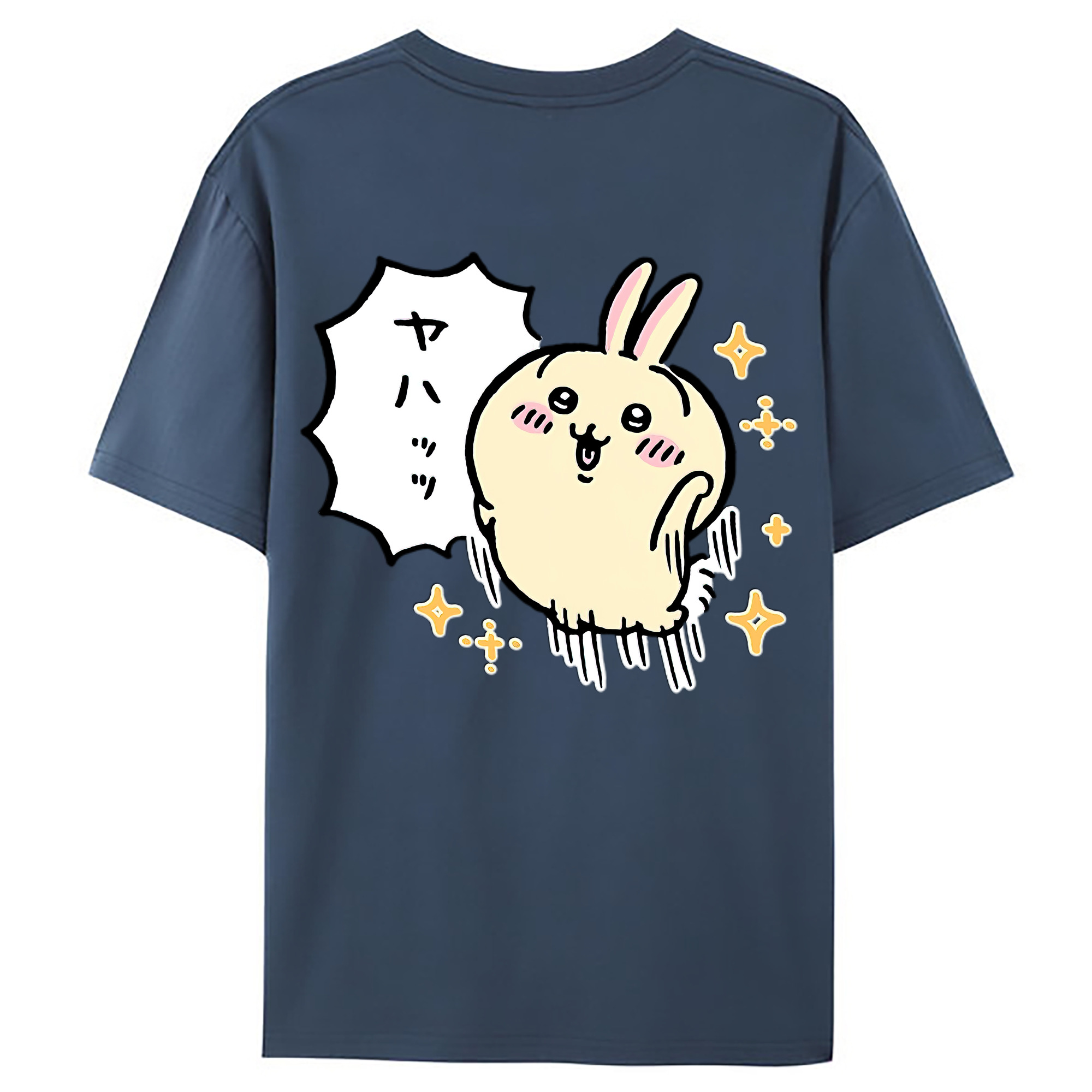 （画像用） ちいかわ うさぎ Chii-kawa usagi レディース半袖Tシャツ(バックプリント)