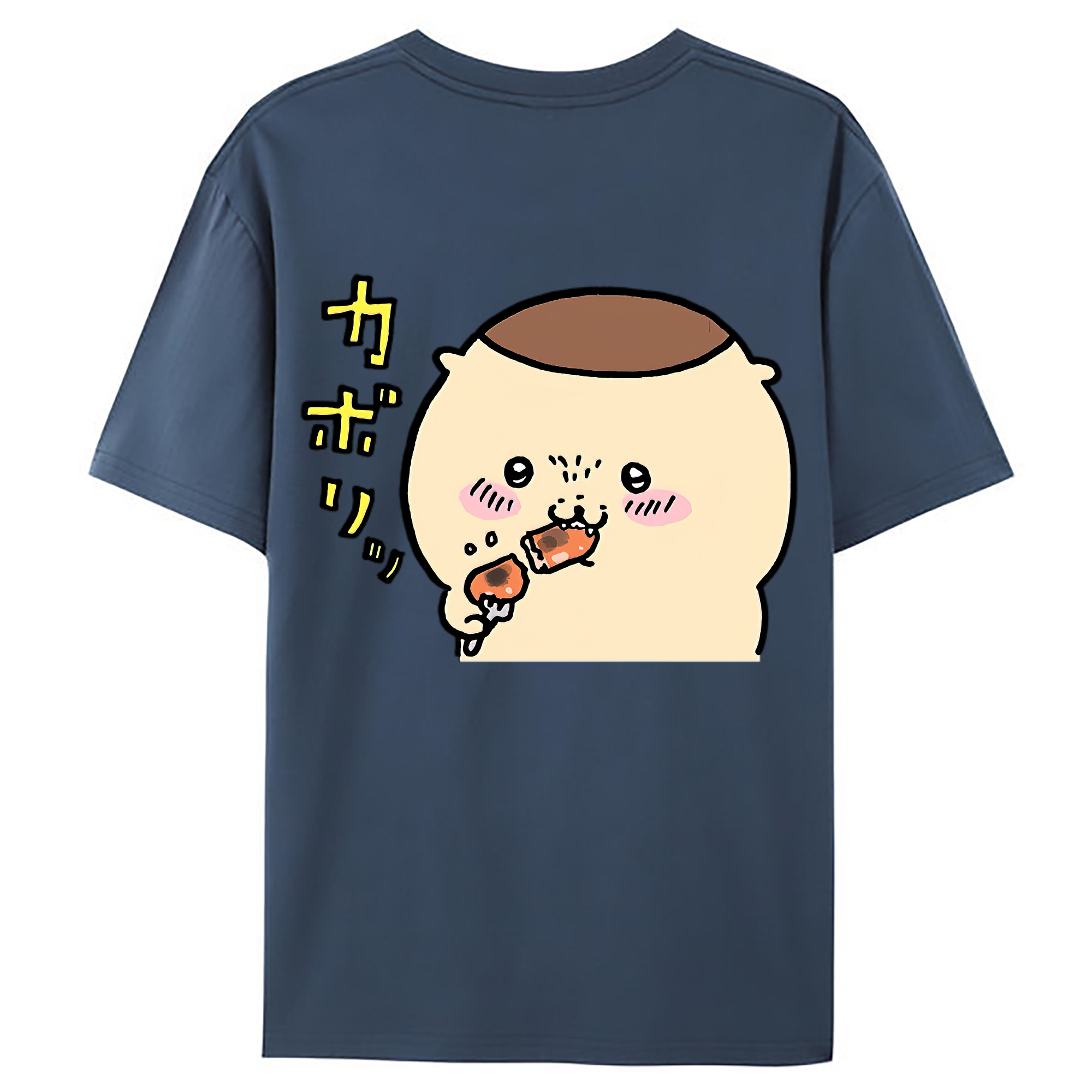 （画像用） ちいかわ くりまんじゅう Chii-kawa kuri manjū レディース半袖Tシャツ(バックプリント)
