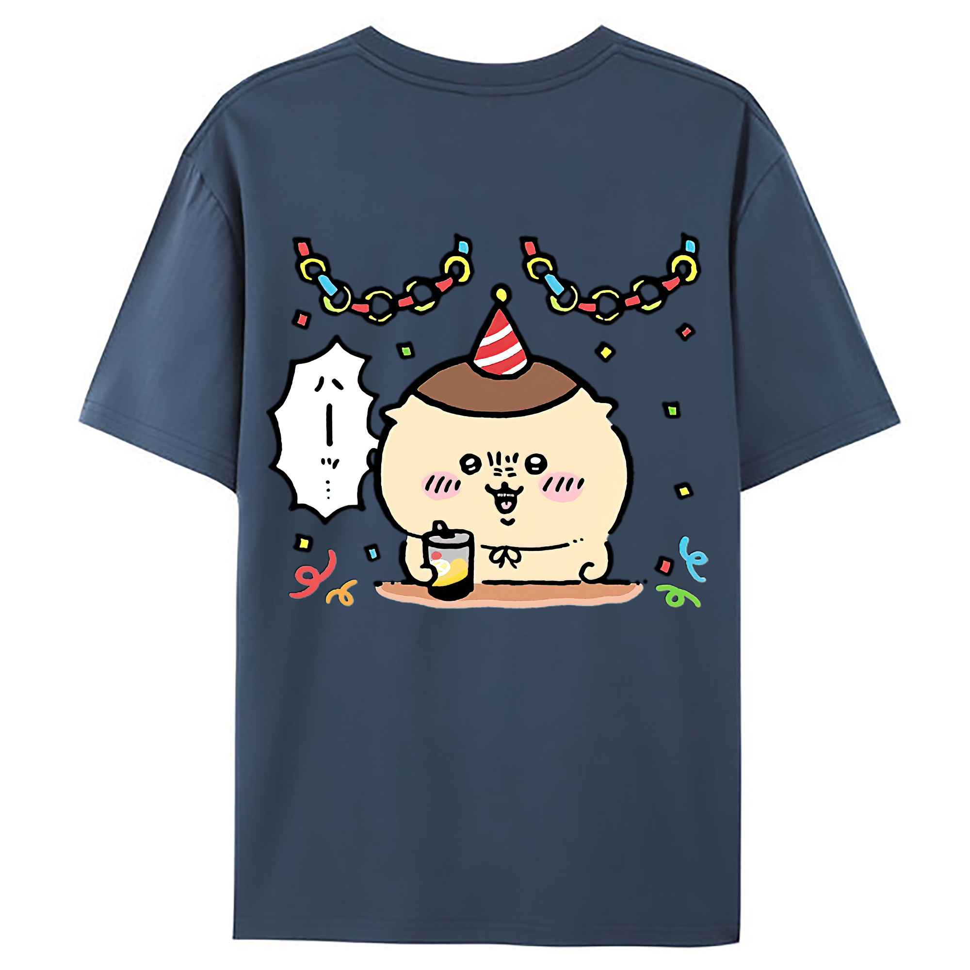 （画像用） ちいかわ くりまんじゅう Chii-kawa kuri manjū レディース半袖Tシャツ(バックプリント)