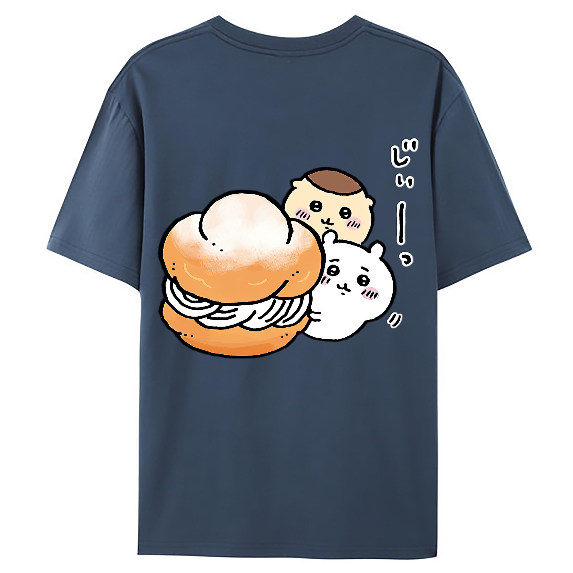 （画像用） ちいかわ くりまんじゅう Chii-kawa kuri manjū レディース半袖Tシャツ(バックプリント)