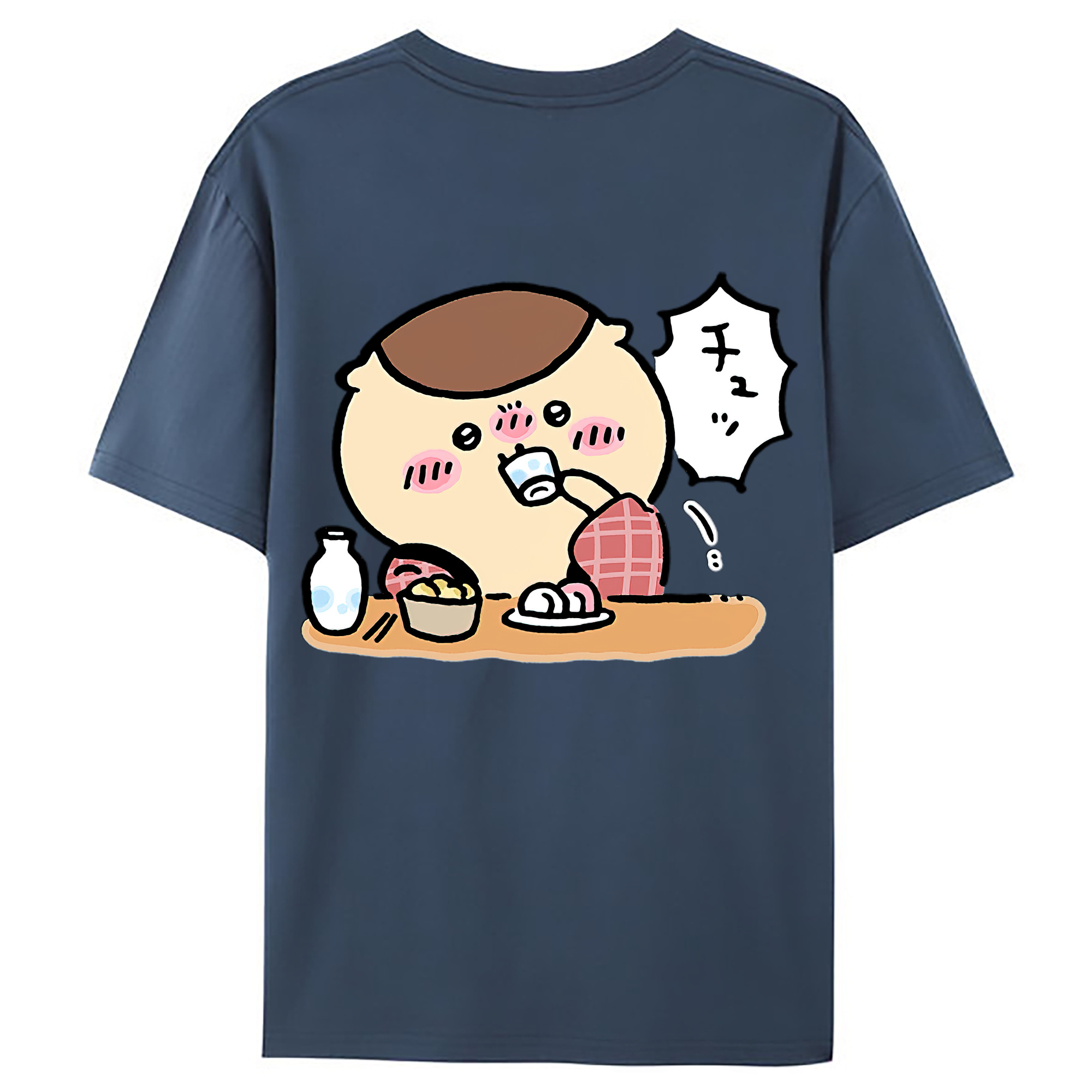 （画像用） ちいかわ くりまんじゅう Chii-kawa kuri manjū レディース半袖Tシャツ(バックプリント)