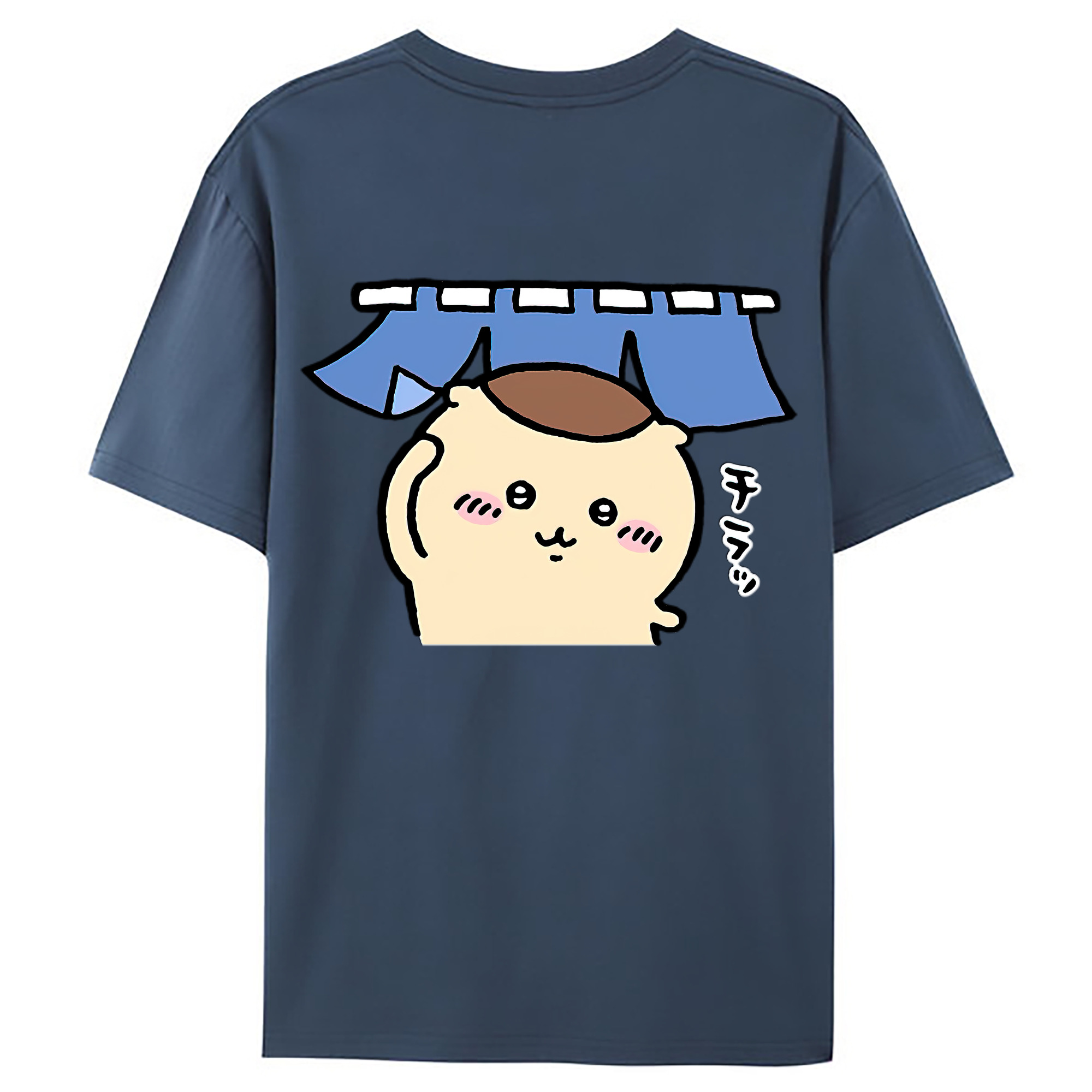 （画像用） ちいかわ くりまんじゅう Chii-kawa kuri manjū レディース半袖Tシャツ(バックプリント)
