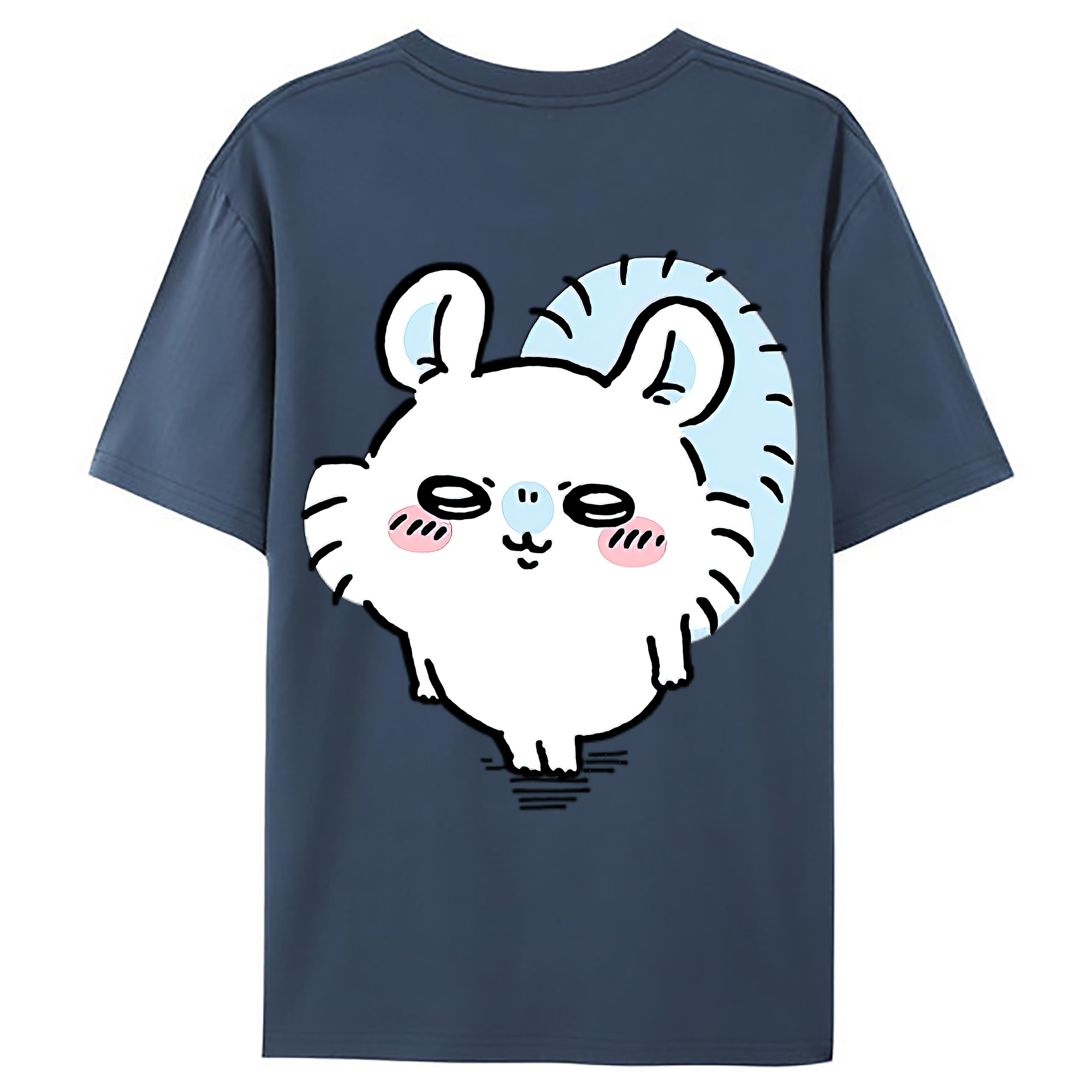 （画像用） ちいかわ モモンガ Chii-kawa Momonga レディース半袖Tシャツ(バックプリント)