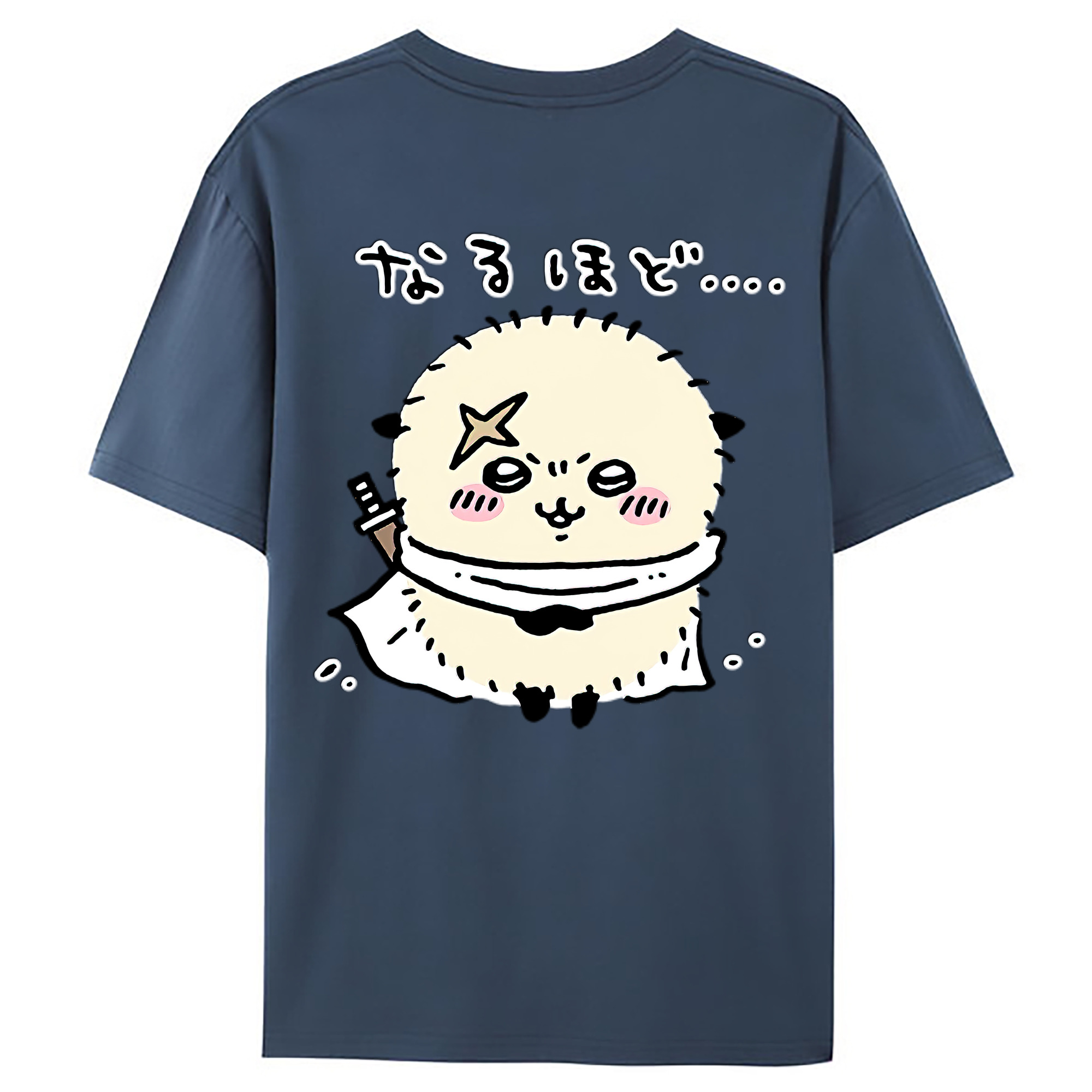 （画像用） ちいかわ ラッコ Chii-kawa Sea otter レディース半袖Tシャツ(バックプリント)
