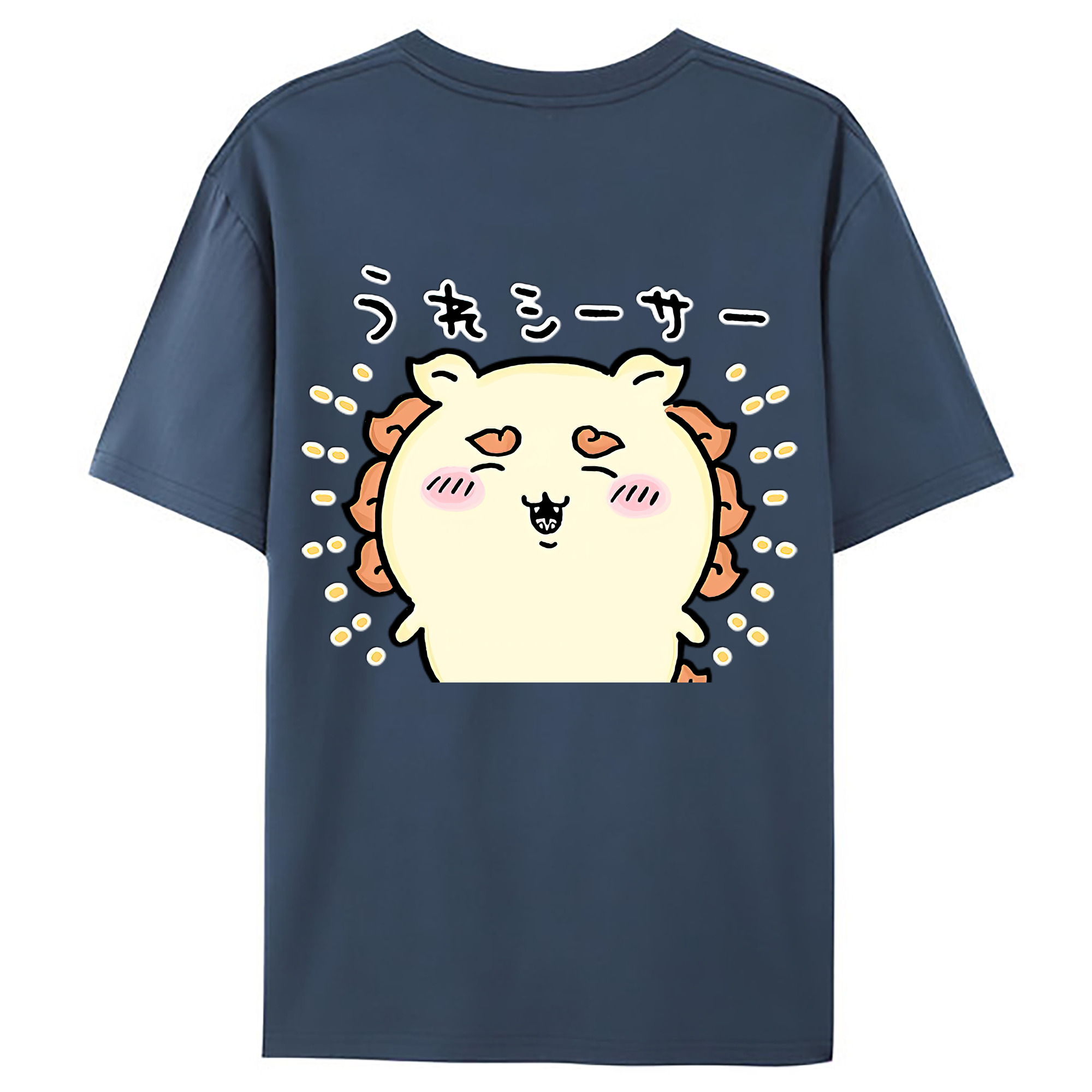 （画像用） ちいかわ シーサー Chii-kawa Shisa レディース半袖Tシャツ(バックプリント)