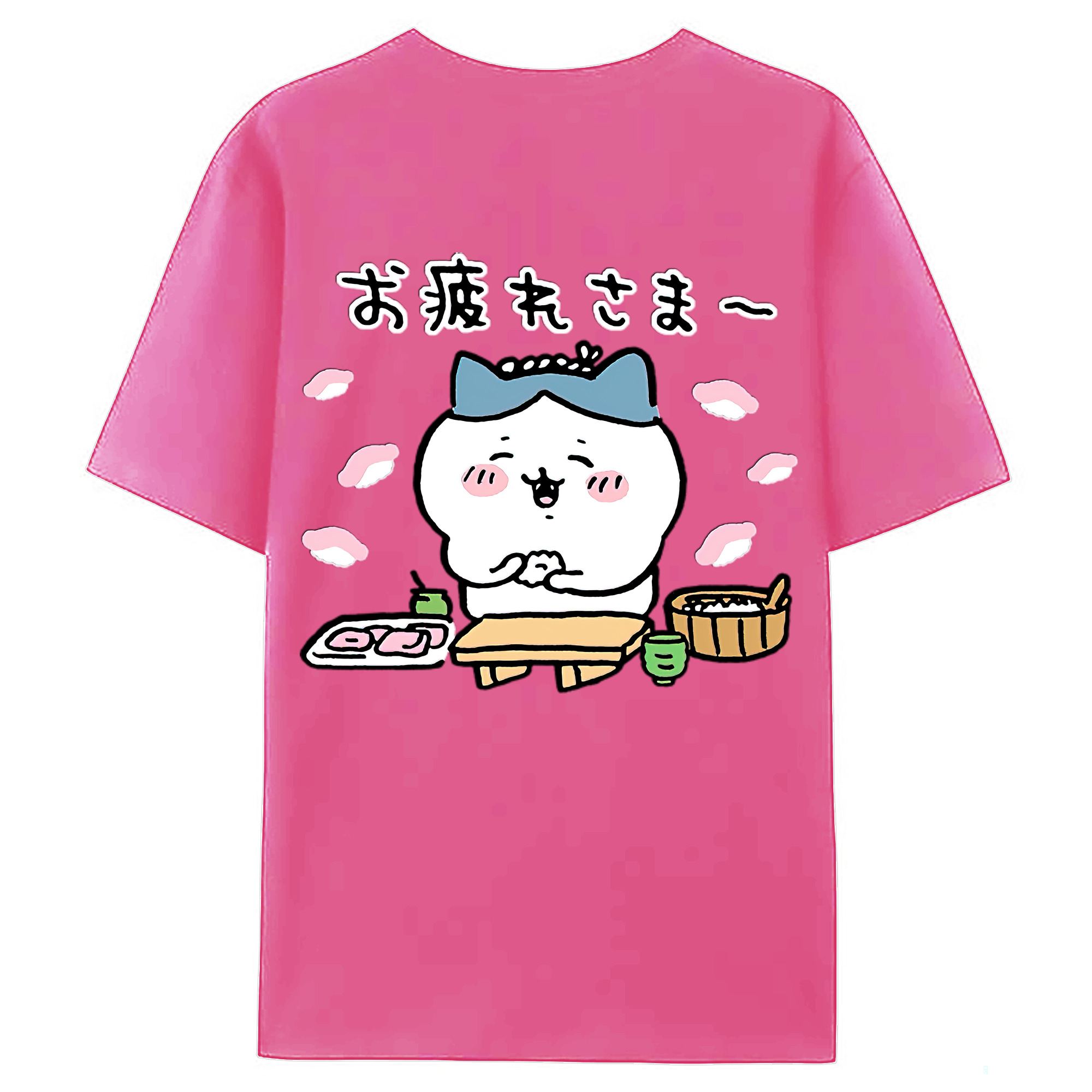 （画像用） ちいかわ ハチワレ Chii-kawa hachiware レディース半袖Tシャツ(バックプリント)