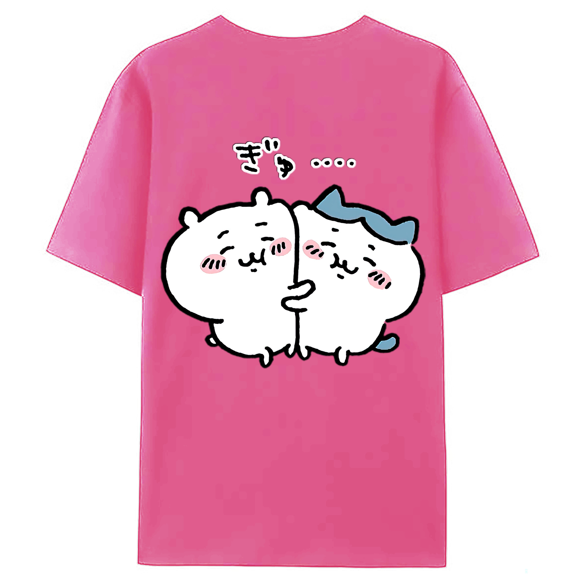 （画像用） ちいかわ ハチワレ Chii-kawa hachiware レディース半袖Tシャツ(バックプリント)