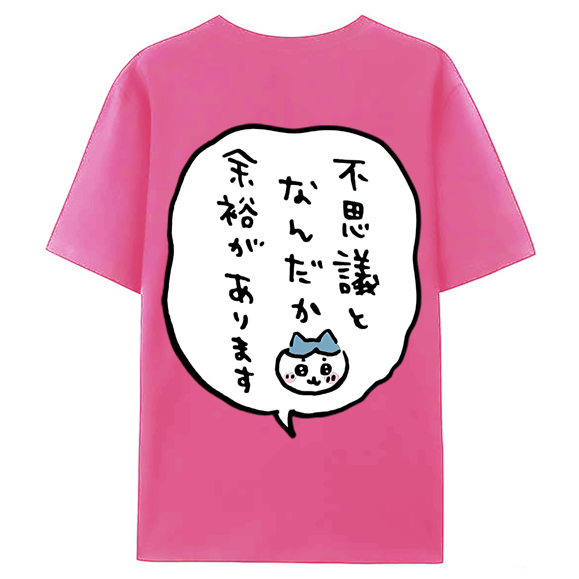 （画像用） ちいかわ ハチワレ Chii-kawa hachiware レディース半袖Tシャツ(バックプリント)