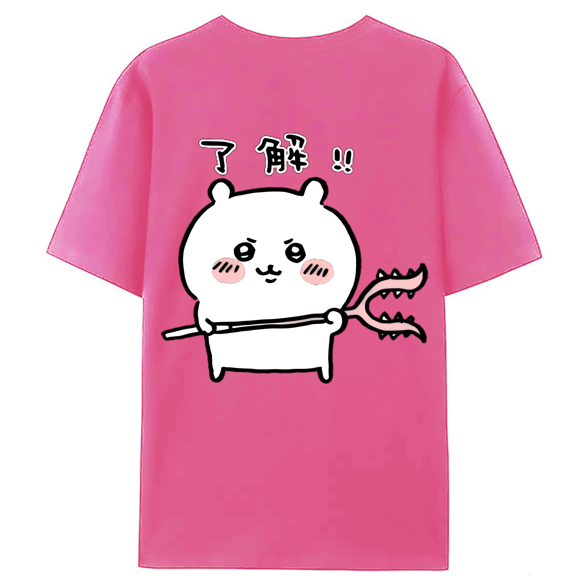 （画像用） ちいかわ ちいかわ Chii-kawa chiikawa レディース半袖Tシャツ(バックプリント)