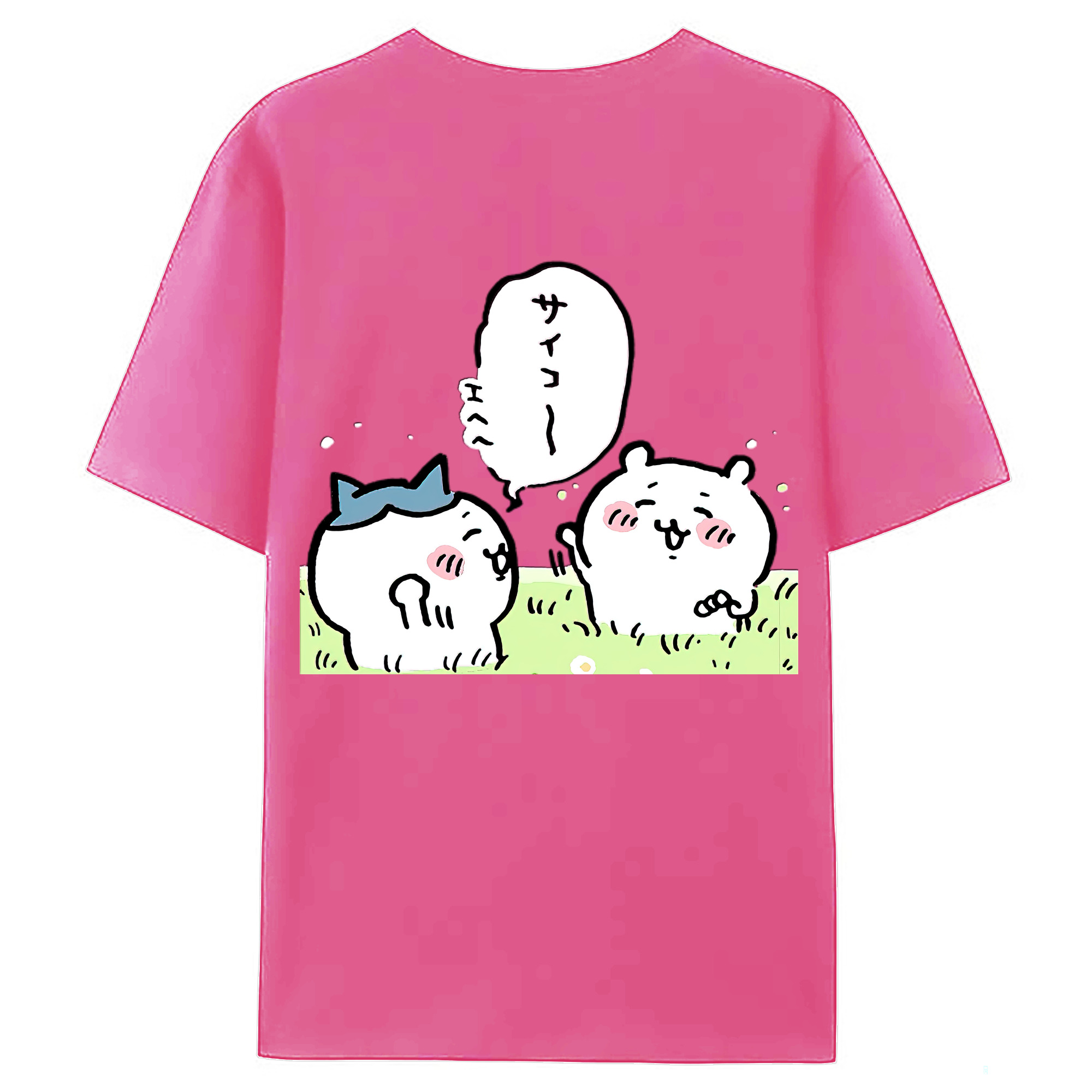 （画像用） ちいかわ ちいかわ Chii-kawa chiikawa レディース半袖Tシャツ(バックプリント)