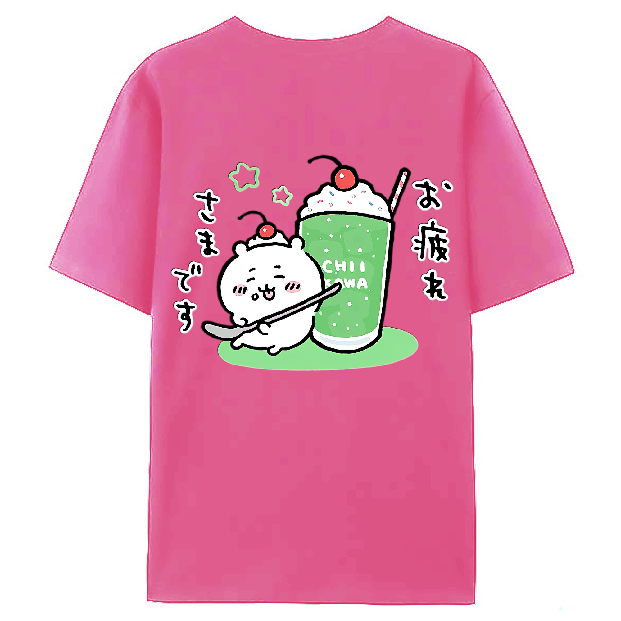 （画像用） ちいかわ ちいかわ Chii-kawa chiikawa レディース半袖Tシャツ(バックプリント)