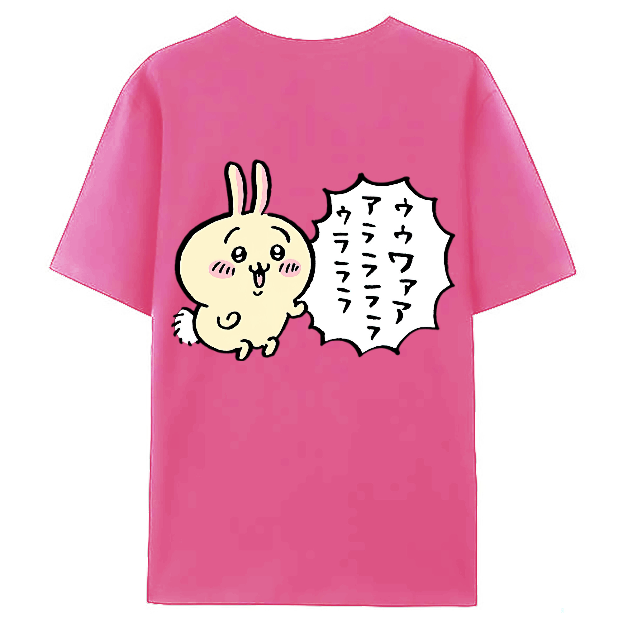 （画像用） ちいかわ うさぎ Chii-kawa usagi レディース半袖Tシャツ(バックプリント)