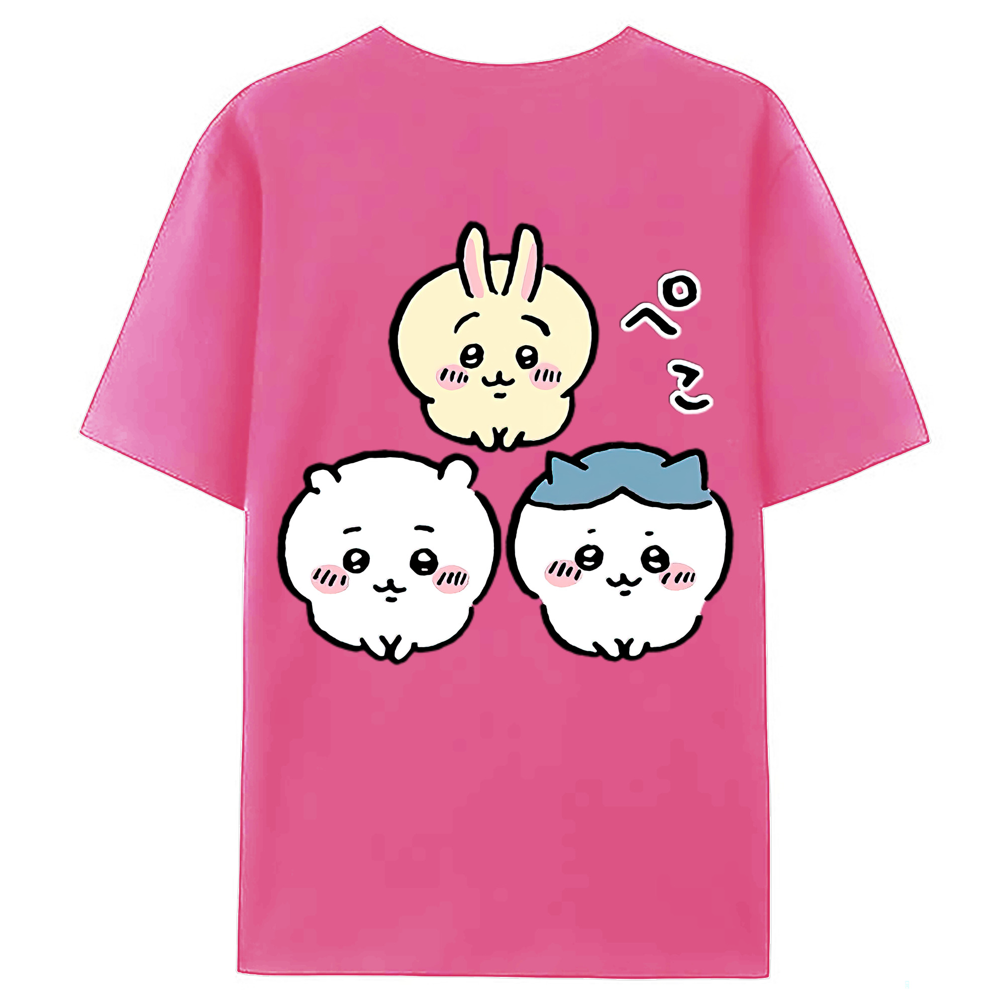 （画像用） ちいかわ うさぎ Chii-kawa usagi レディース半袖Tシャツ(バックプリント)