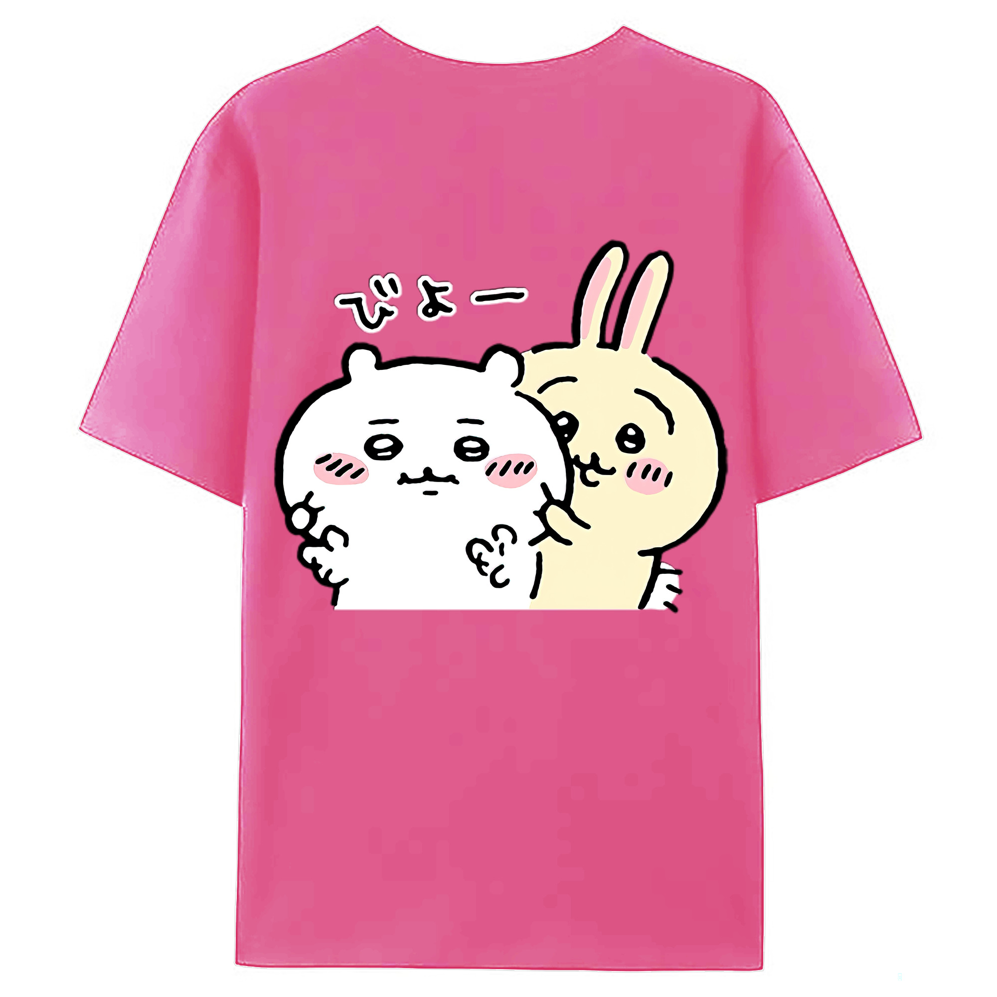 （画像用） ちいかわ うさぎ Chii-kawa usagi レディース半袖Tシャツ(バックプリント)