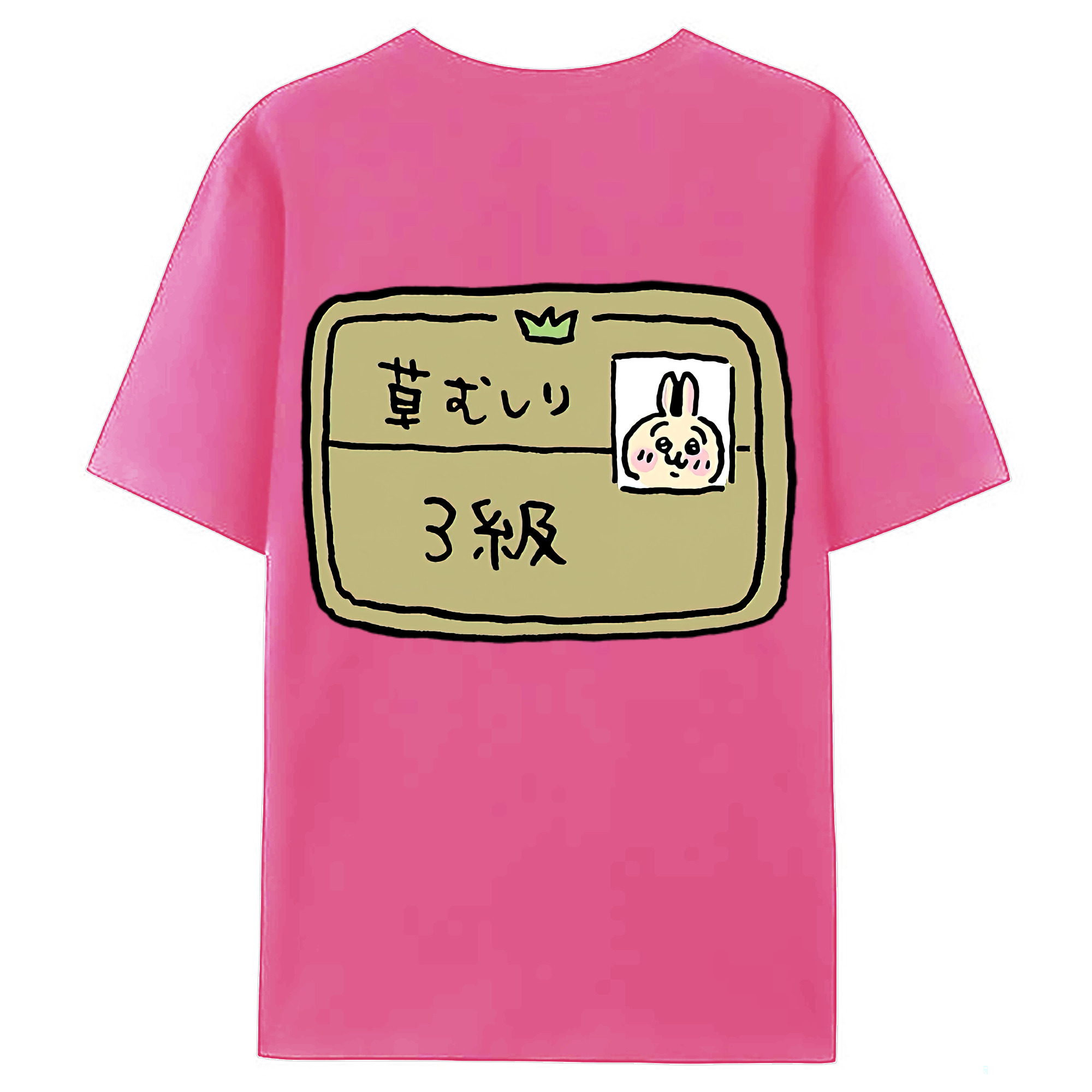 （画像用） ちいかわ うさぎ Chii-kawa usagi レディース半袖Tシャツ(バックプリント)