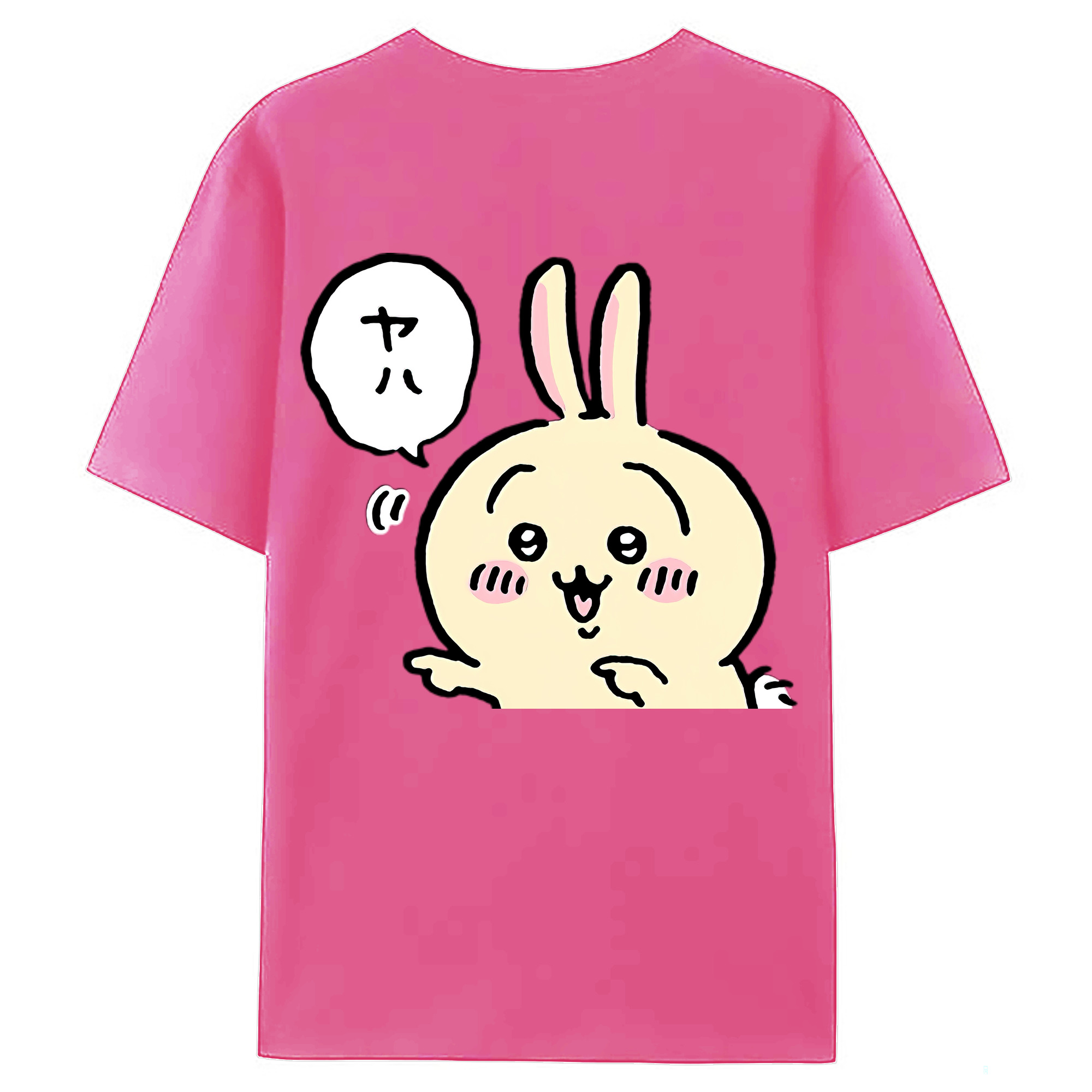（画像用） ちいかわ うさぎ Chii-kawa usagi レディース半袖Tシャツ(バックプリント)