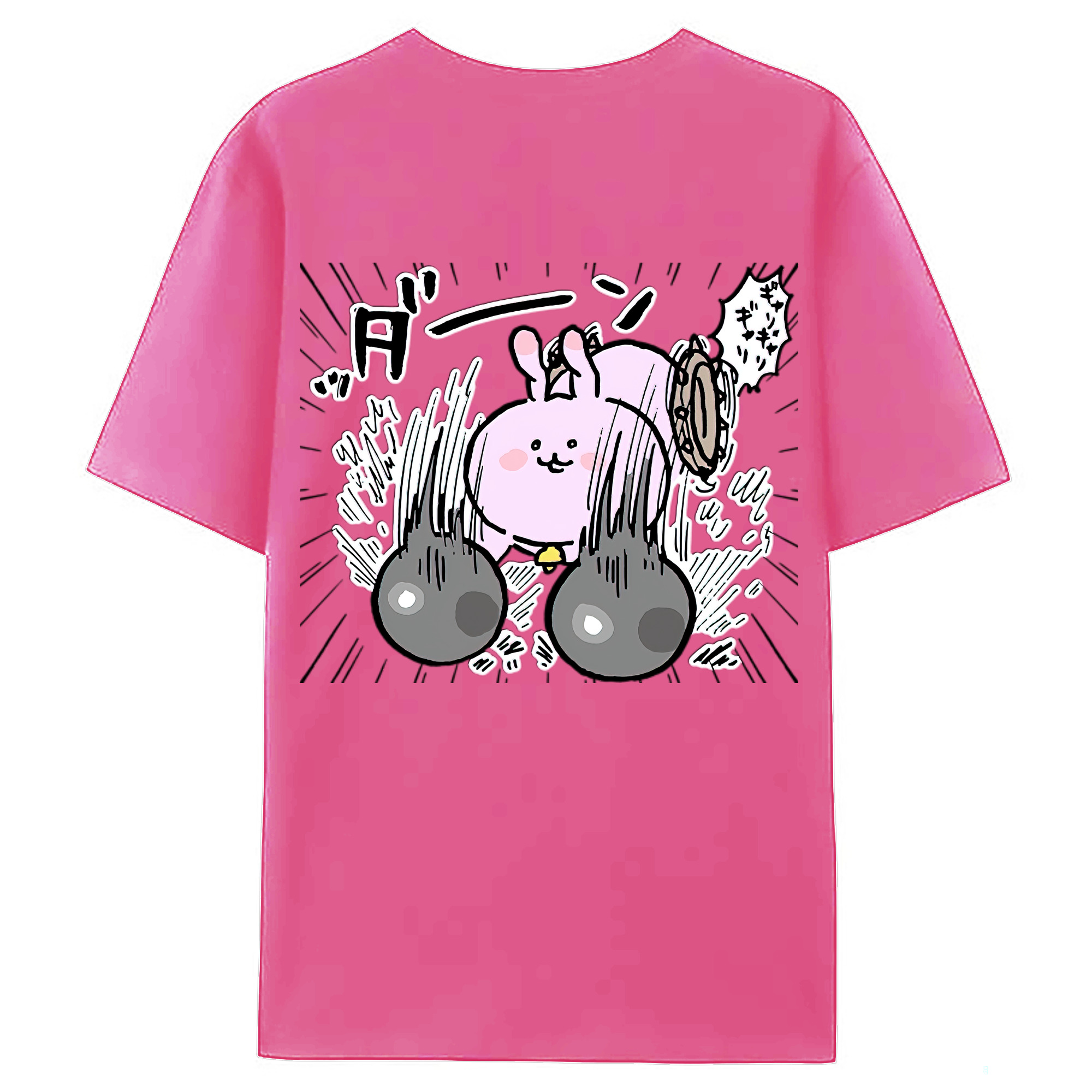 （画像用） ちいかわ うさぎ Chii-kawa usagi レディース半袖Tシャツ(バックプリント)