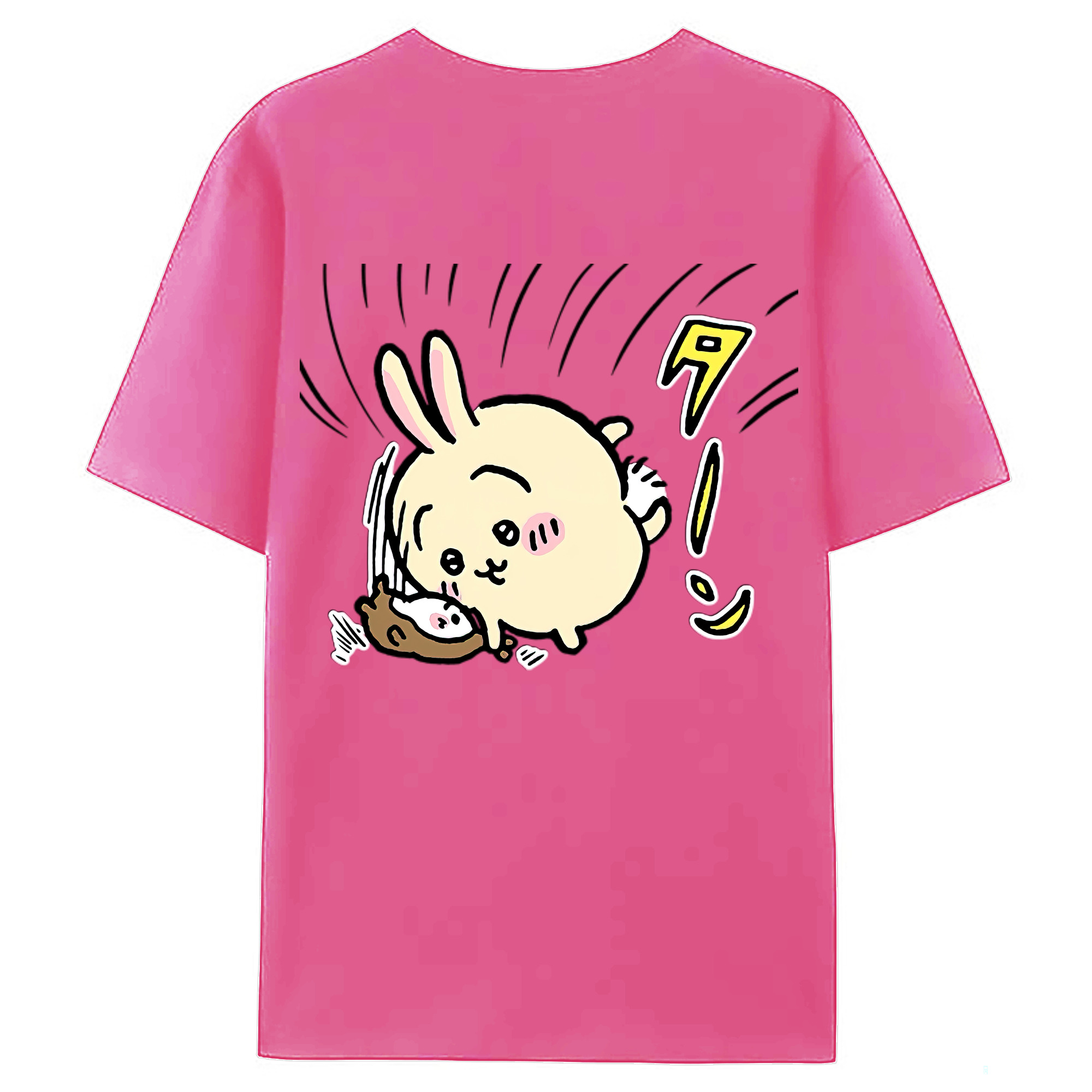（画像用） ちいかわ うさぎ Chii-kawa usagi レディース半袖Tシャツ(バックプリント)
