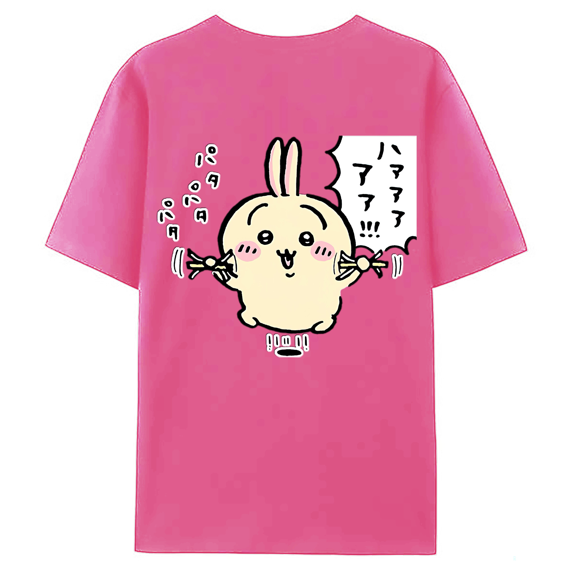 （画像用） ちいかわ うさぎ Chii-kawa usagi レディース半袖Tシャツ(バックプリント)