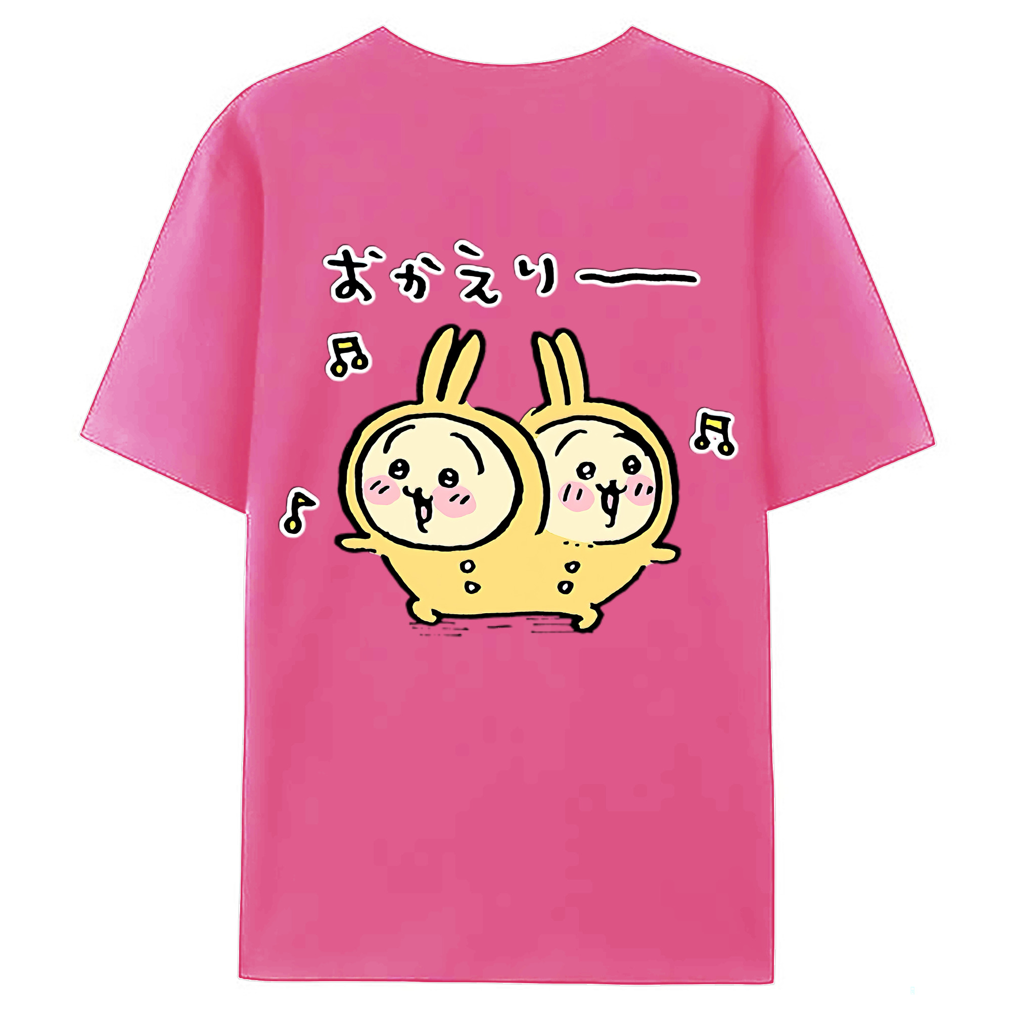 （画像用） ちいかわ うさぎ Chii-kawa usagi レディース半袖Tシャツ(バックプリント)