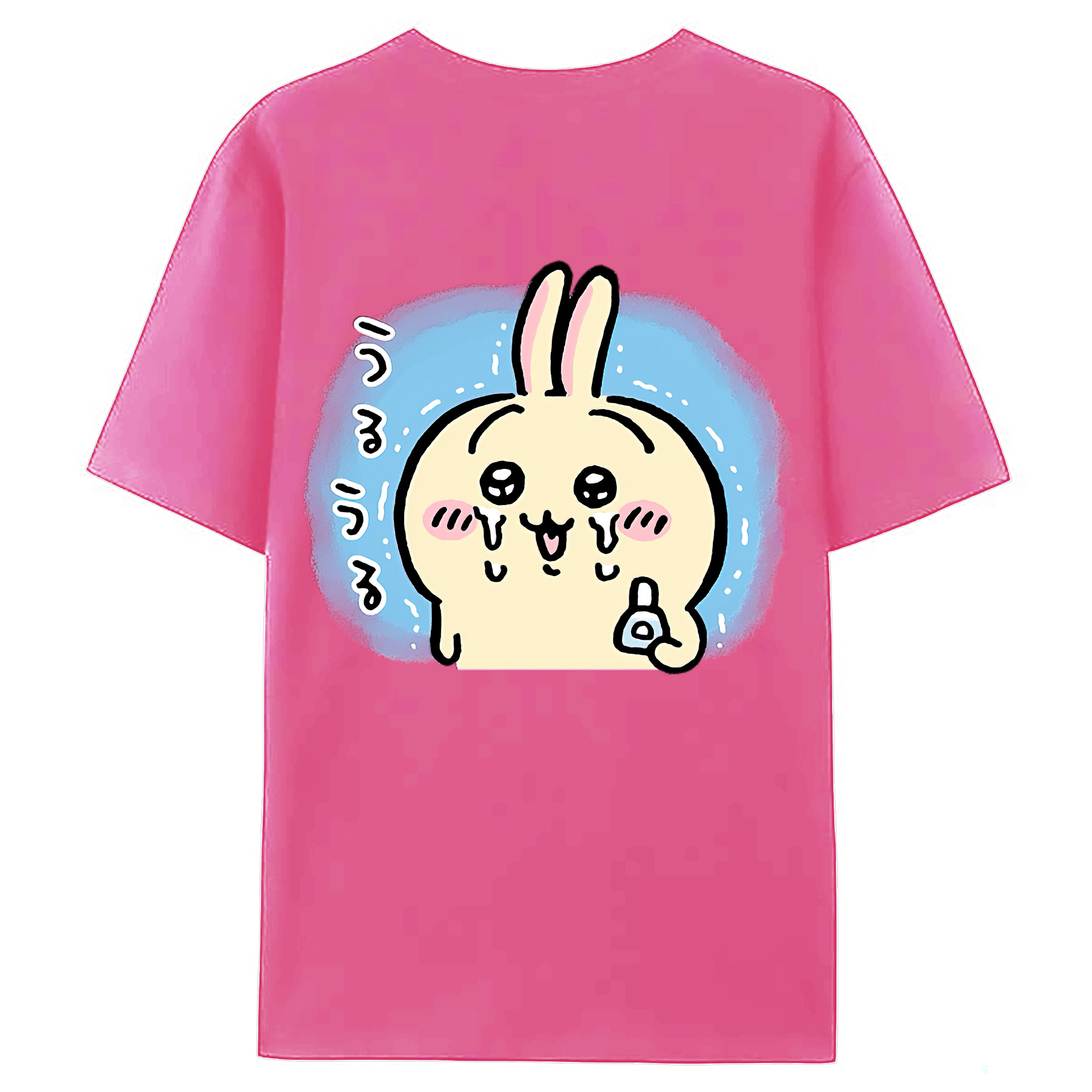 （画像用） ちいかわ うさぎ Chii-kawa usagi レディース半袖Tシャツ(バックプリント)