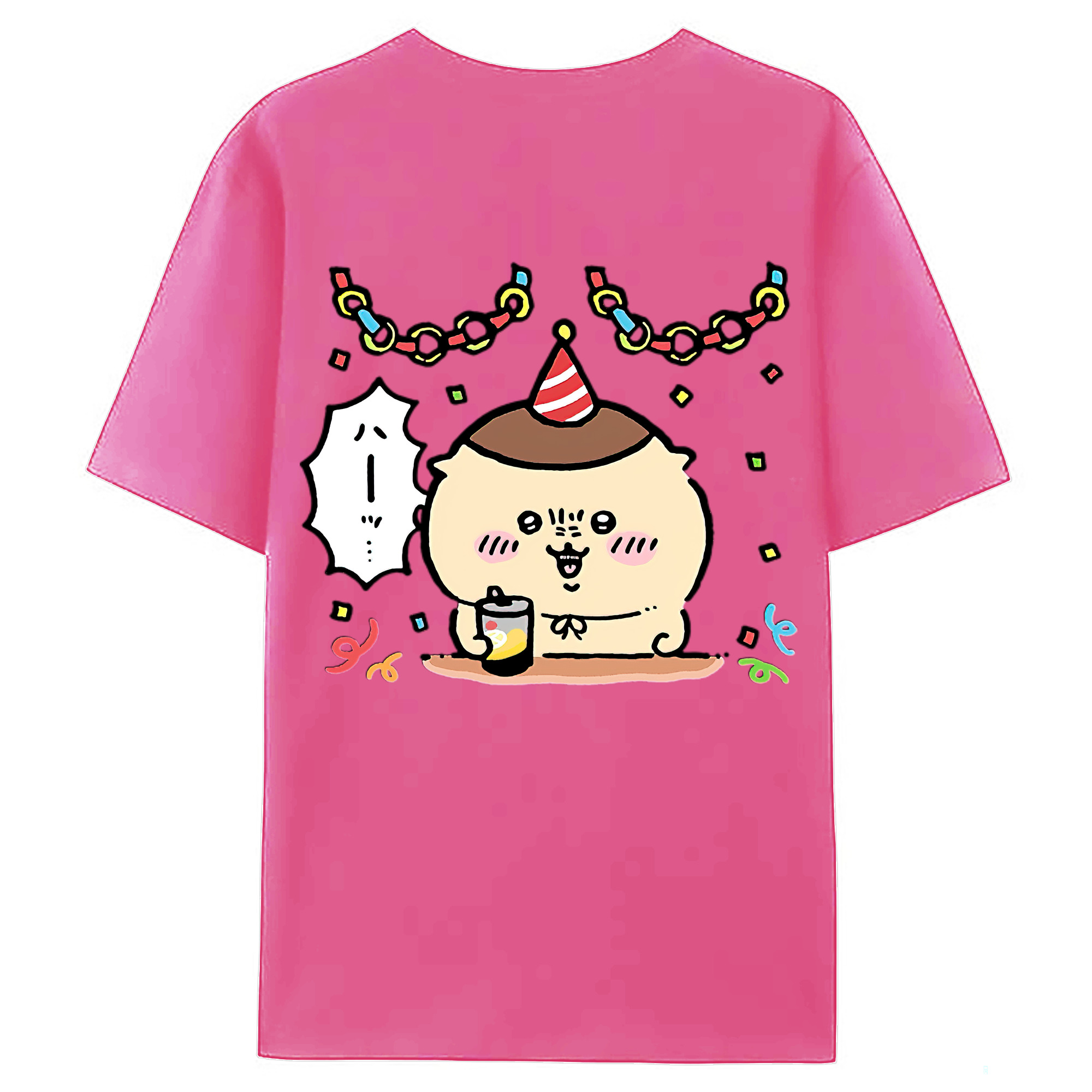 （画像用） ちいかわ くりまんじゅう Chii-kawa kuri manjū レディース半袖Tシャツ(バックプリント)