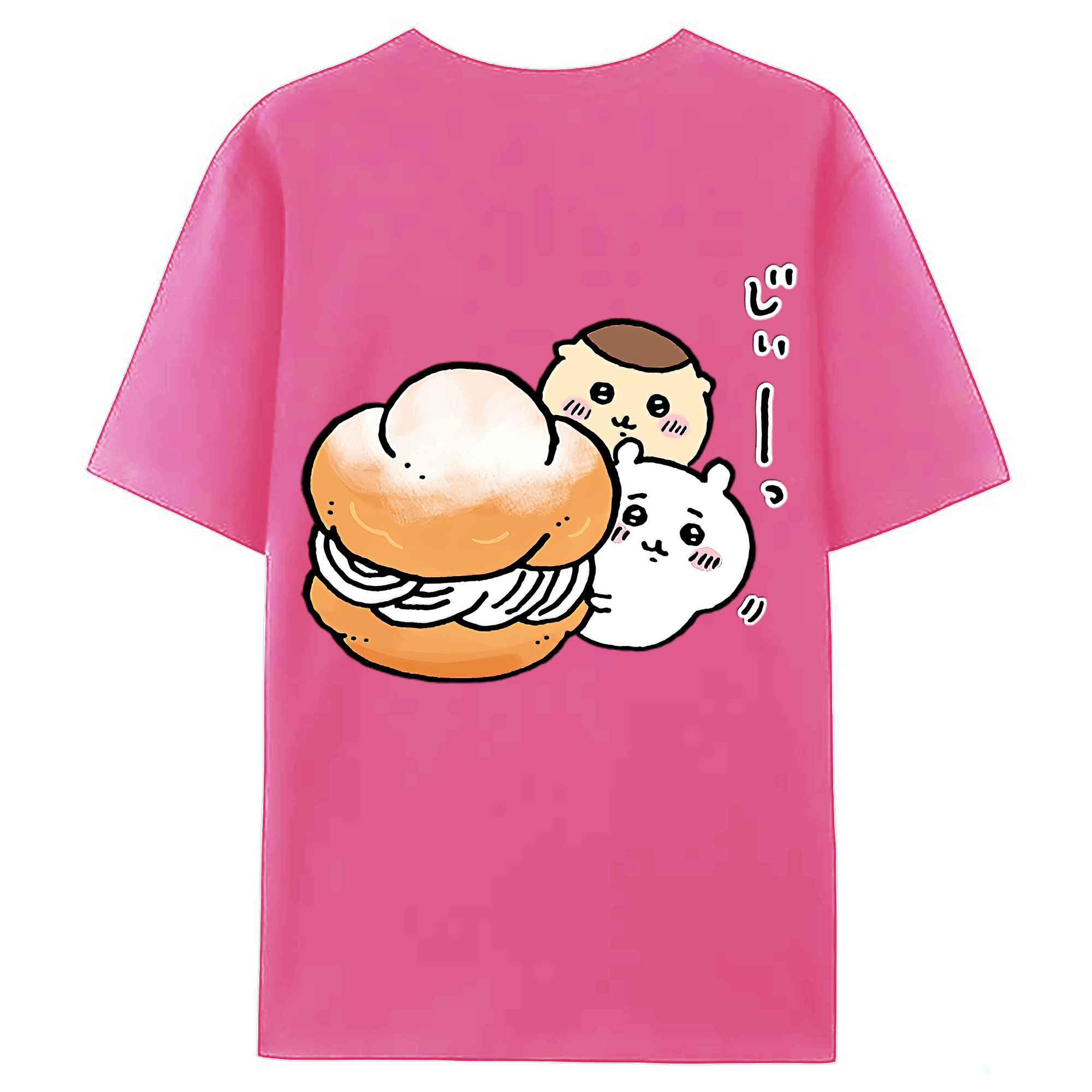 （画像用） ちいかわ くりまんじゅう Chii-kawa kuri manjū レディース半袖Tシャツ(バックプリント)