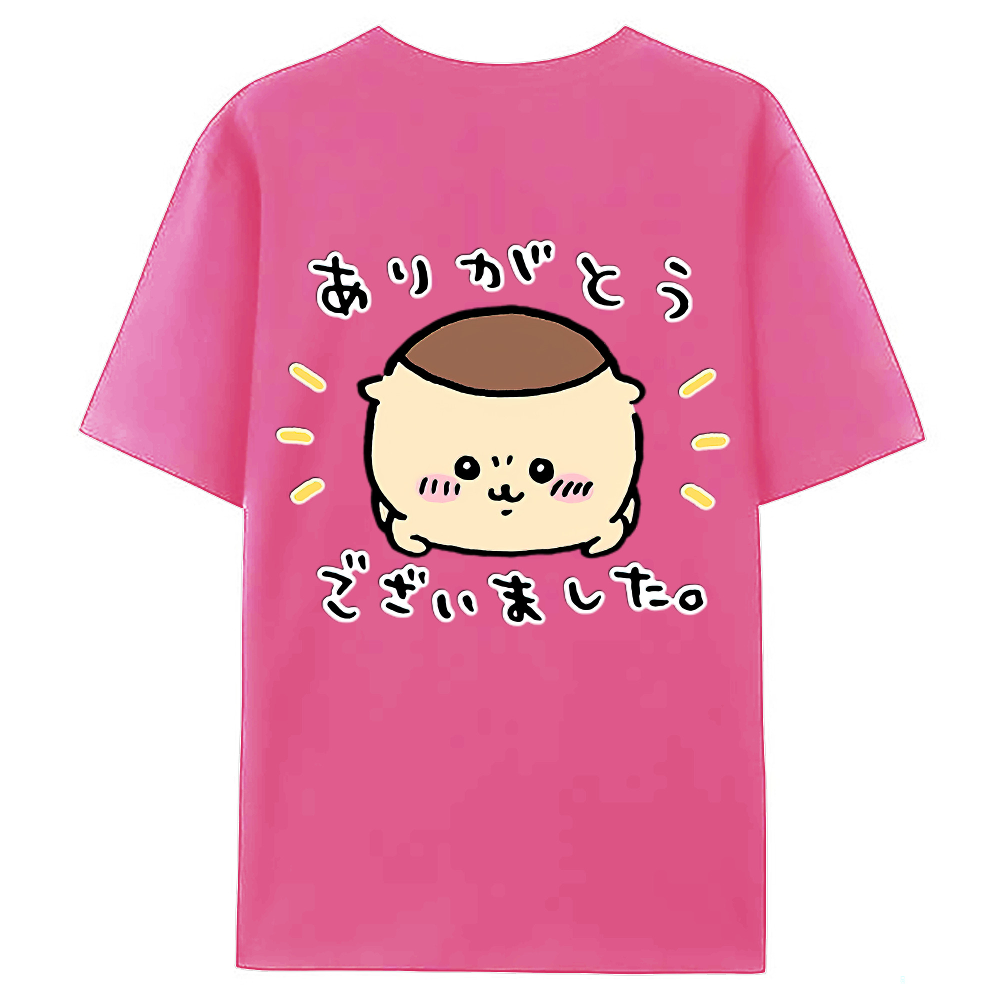 （画像用） ちいかわ くりまんじゅう Chii-kawa kuri manjū レディース半袖Tシャツ(バックプリント)