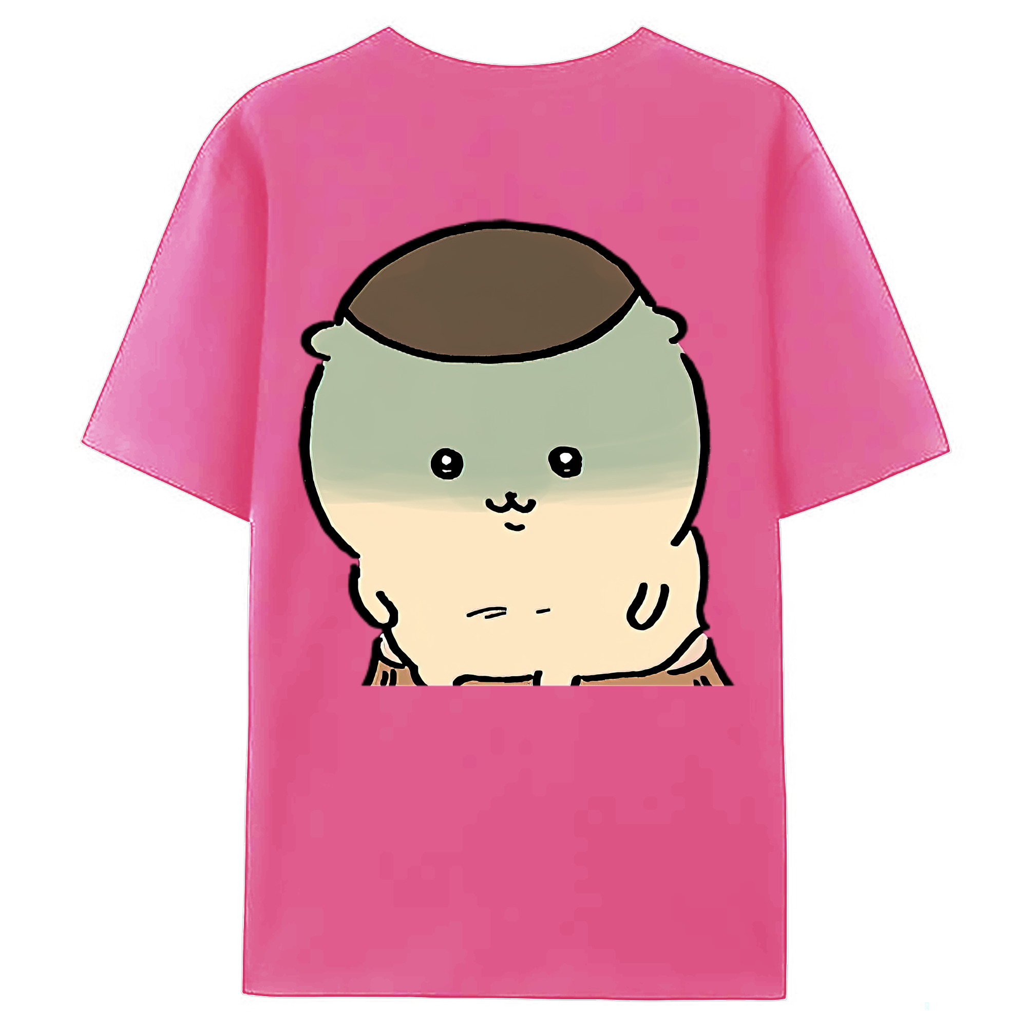 （画像用） ちいかわ くりまんじゅう Chii-kawa kuri manjū レディース半袖Tシャツ(バックプリント)