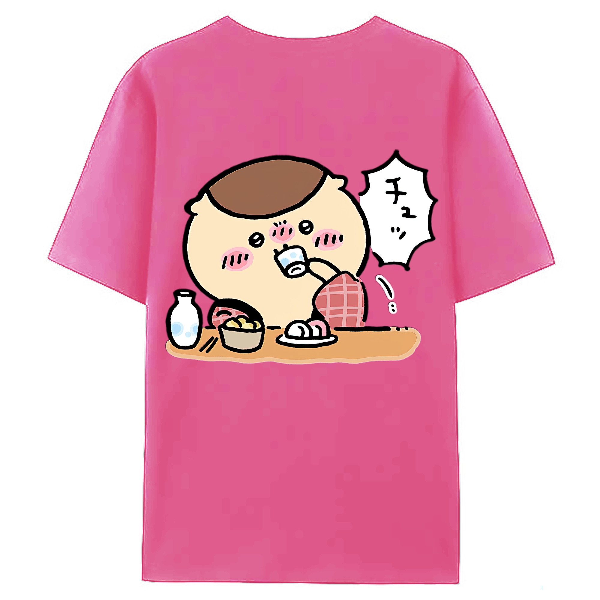（画像用） ちいかわ くりまんじゅう Chii-kawa kuri manjū レディース半袖Tシャツ(バックプリント)