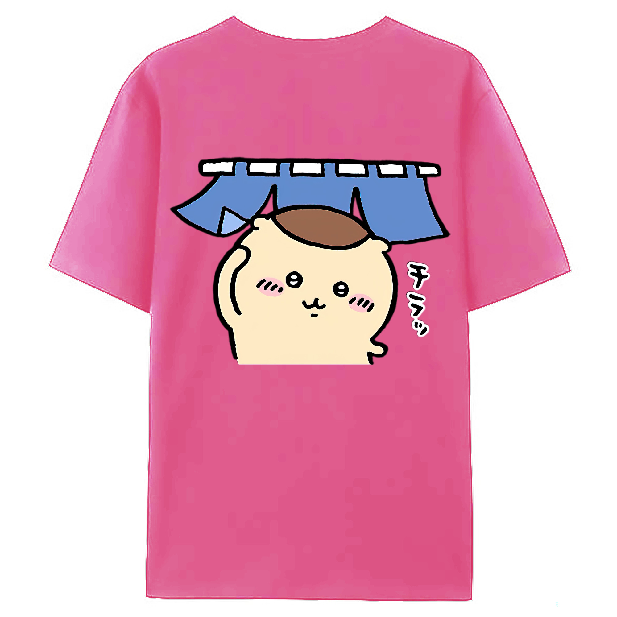 （画像用） ちいかわ くりまんじゅう Chii-kawa kuri manjū レディース半袖Tシャツ(バックプリント)