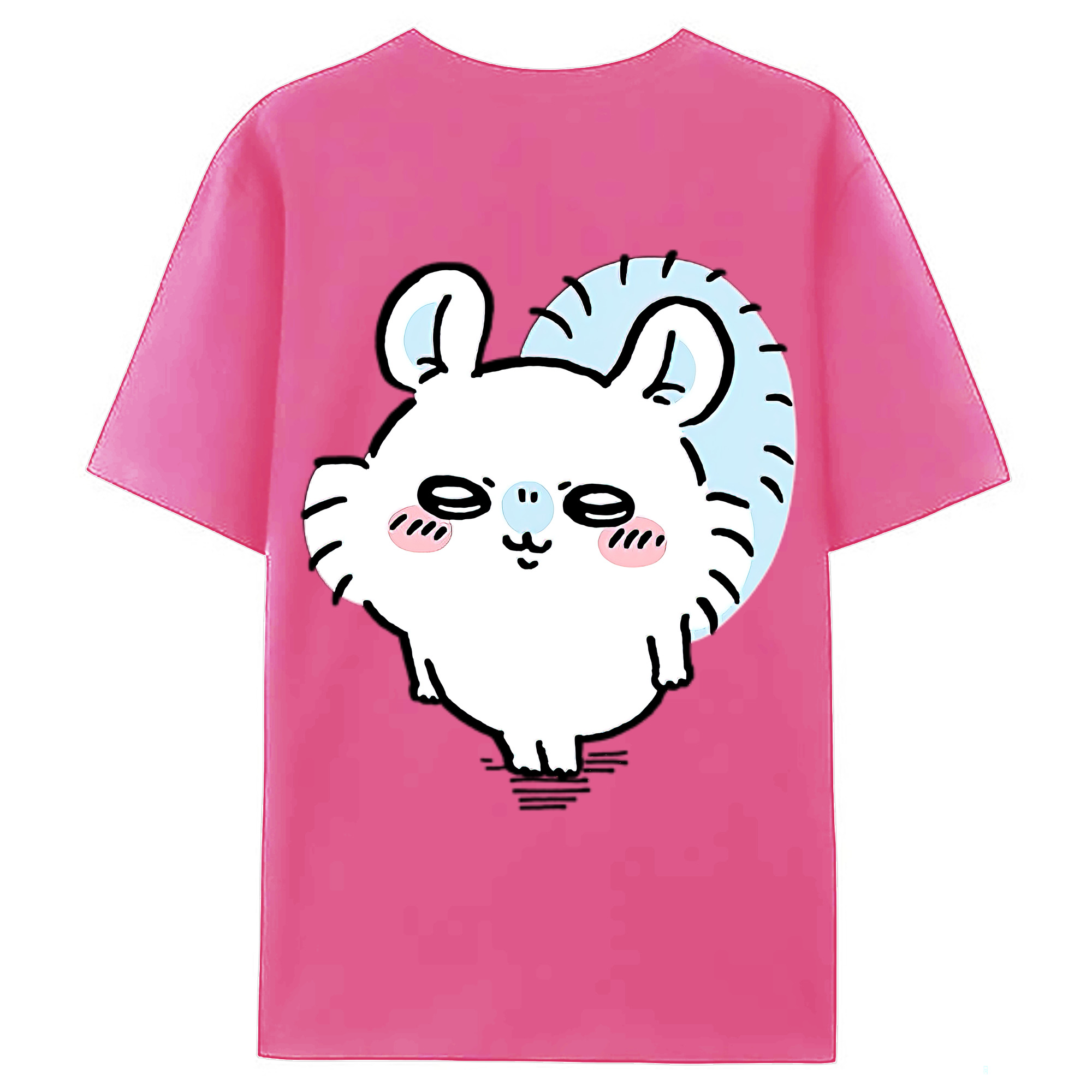 （画像用） ちいかわ モモンガ Chii-kawa Momonga レディース半袖Tシャツ(バックプリント)