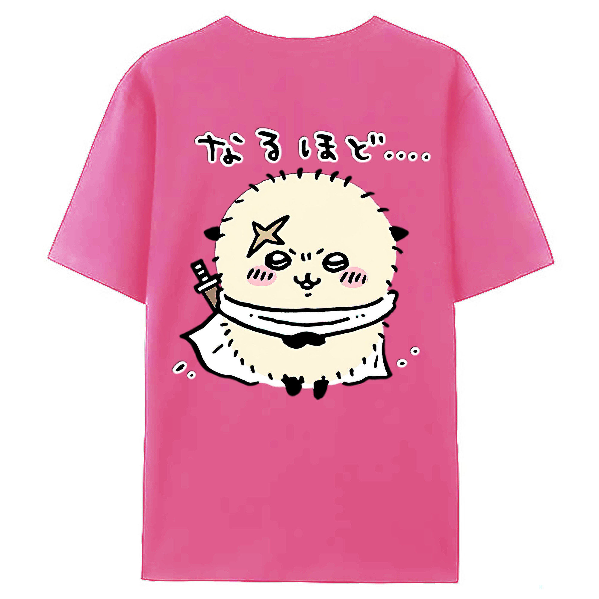 （画像用） ちいかわ ラッコ Chii-kawa Sea otter レディース半袖Tシャツ(バックプリント)