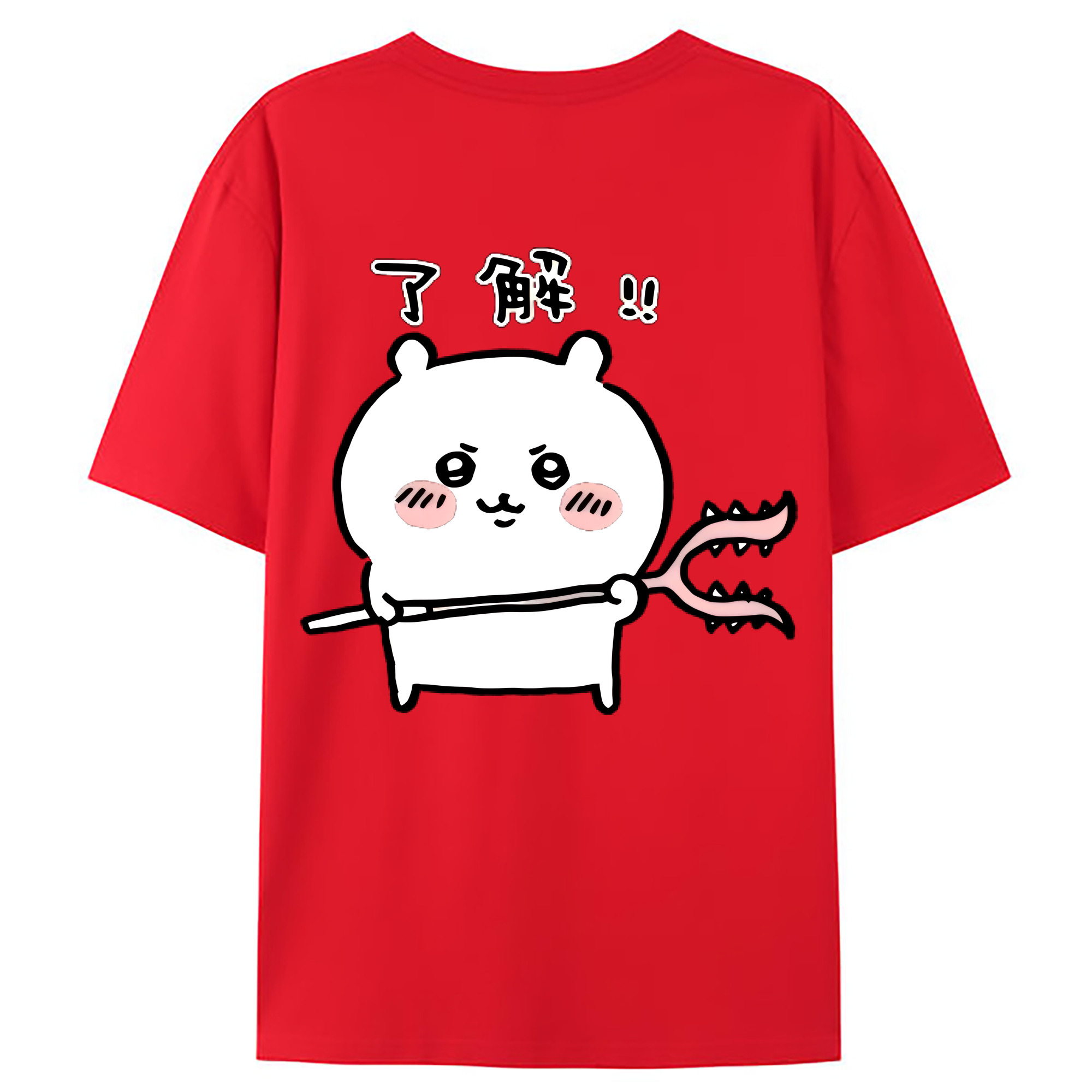 （画像用） ちいかわ ちいかわ Chii-kawa chiikawa レディース半袖Tシャツ(バックプリント)