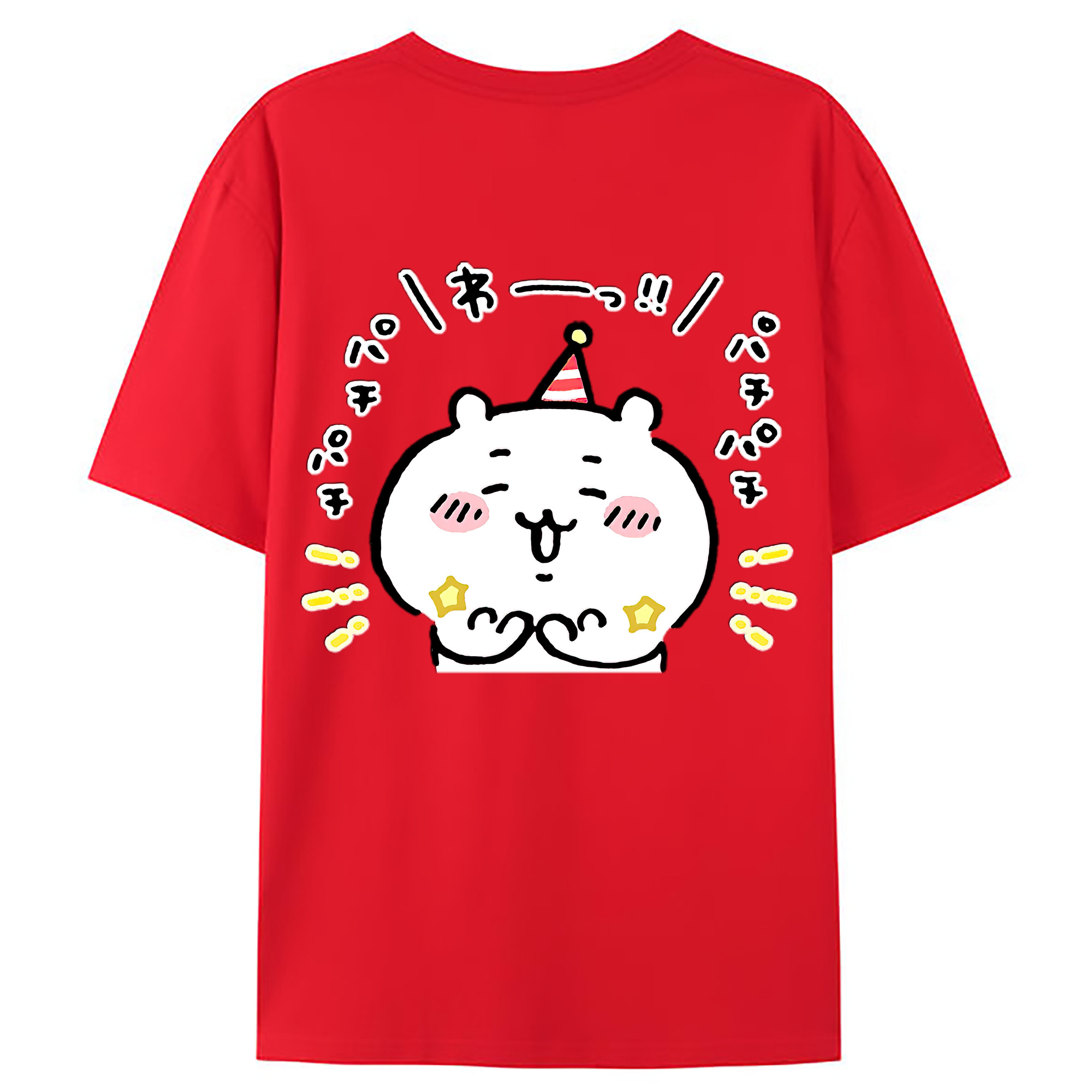 （画像用） ちいかわ ちいかわ Chii-kawa chiikawa レディース半袖Tシャツ(バックプリント)