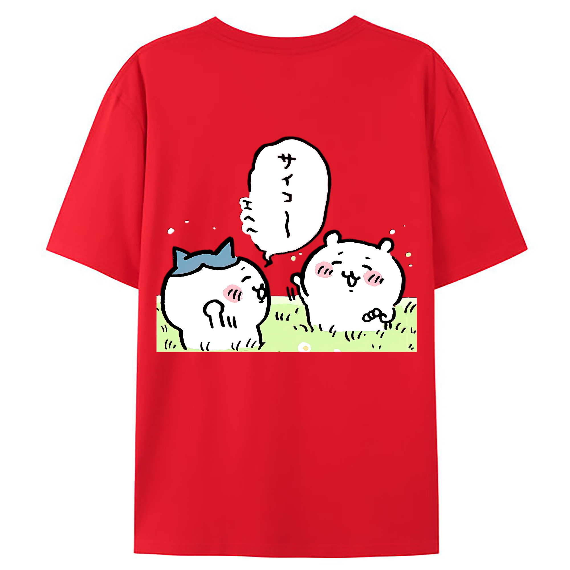 （画像用） ちいかわ ちいかわ Chii-kawa chiikawa レディース半袖Tシャツ(バックプリント)