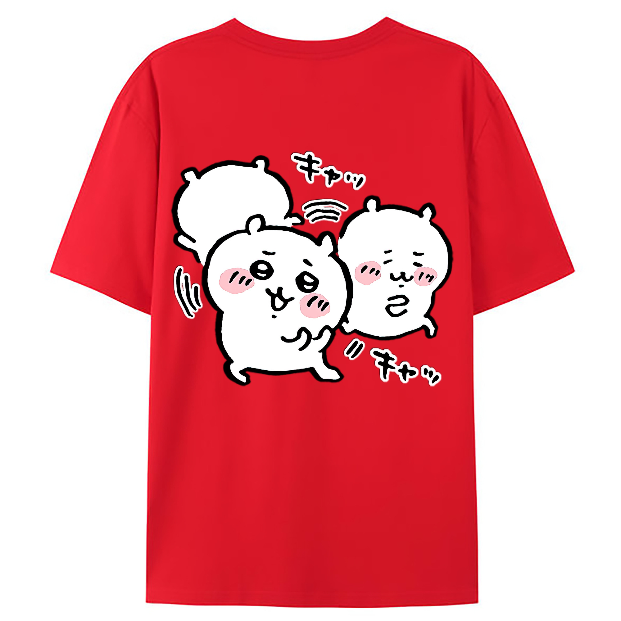 （画像用） ちいかわ ちいかわ Chii-kawa chiikawa レディース半袖Tシャツ(バックプリント)